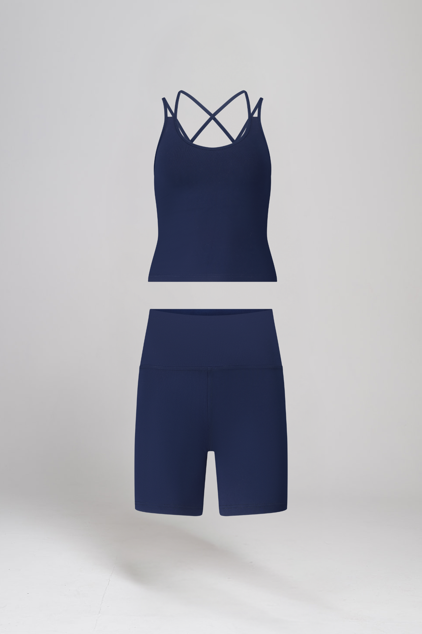 גופית SOFTLEX גב מוצלב + טייץ SOFTLEX קצר - NAVY