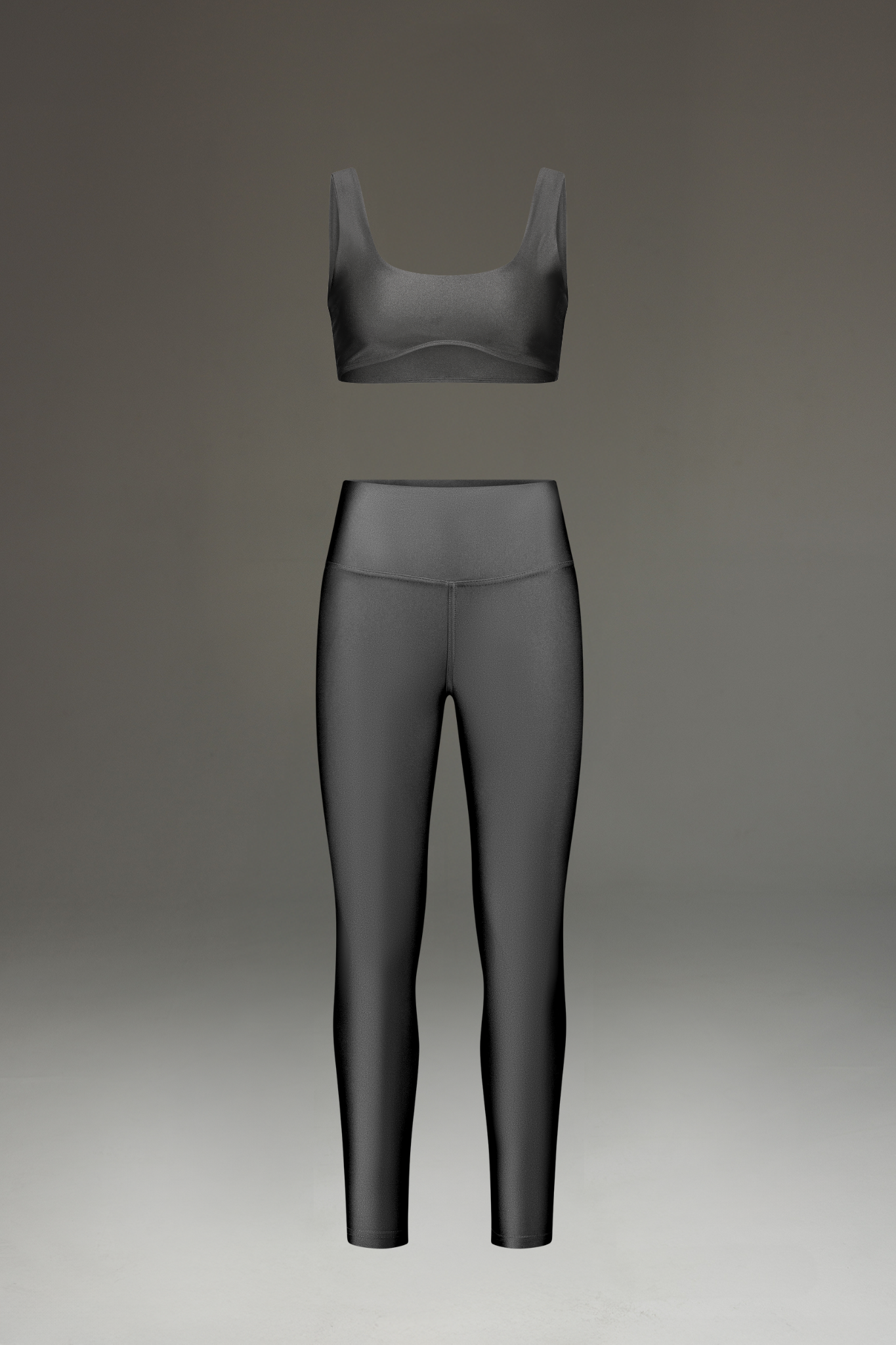 טופ LIRUX קטן + טייץ LIRUX ארוך גבוה - GREY