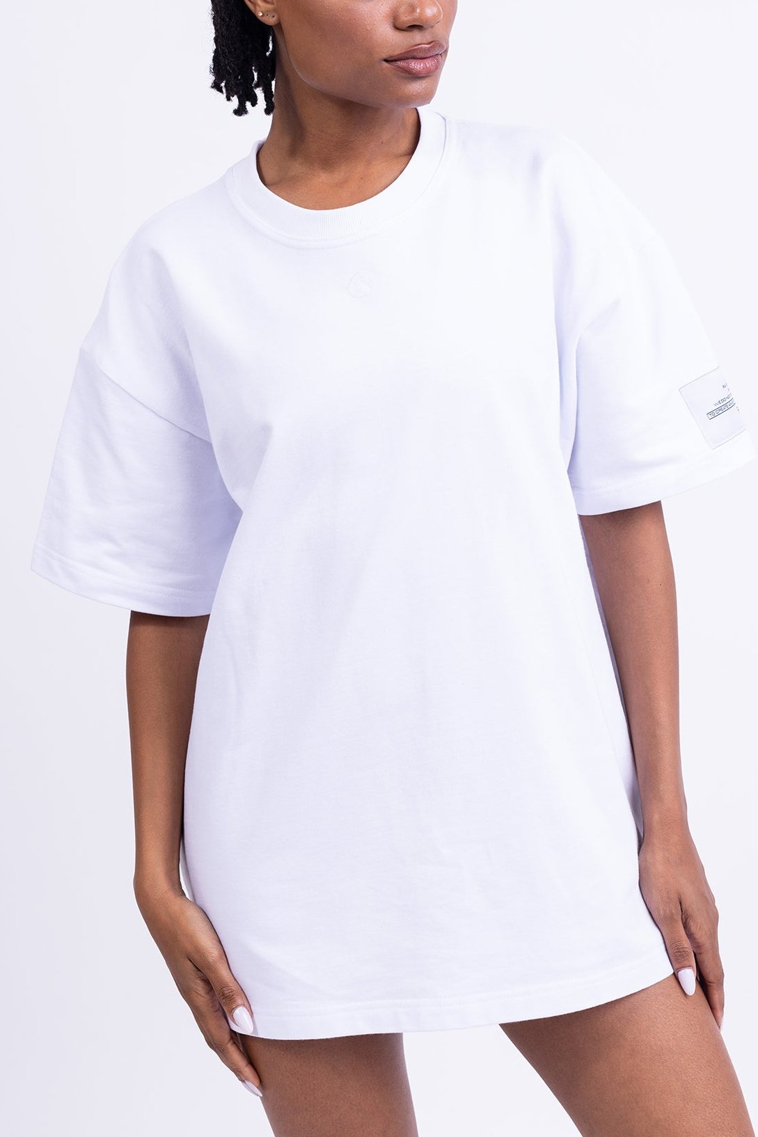 OVERSIZED T-SHIRT שרוול קצר - WHITE
