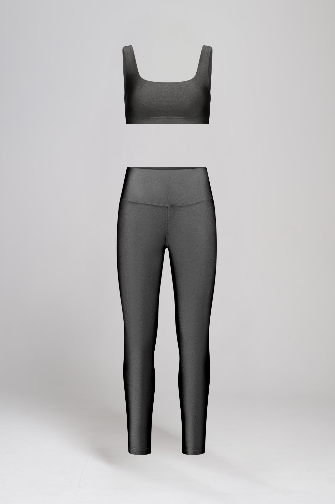 טופ LIRUX מרובע + טייץ LIRUX ארוך גבוה - GREY