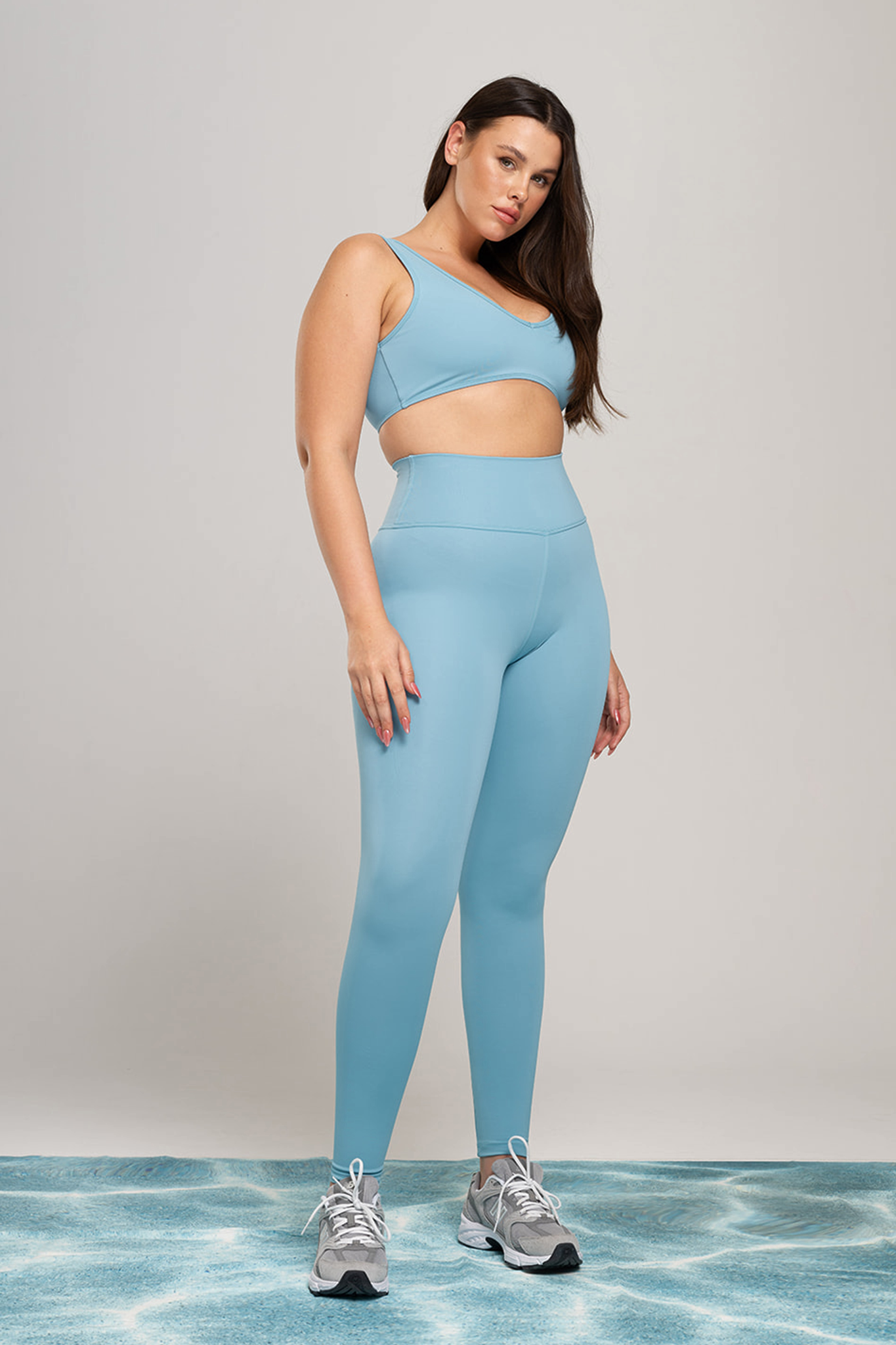 טייץ YALUUP.PRO ארוך גבוה - RIVER MIST