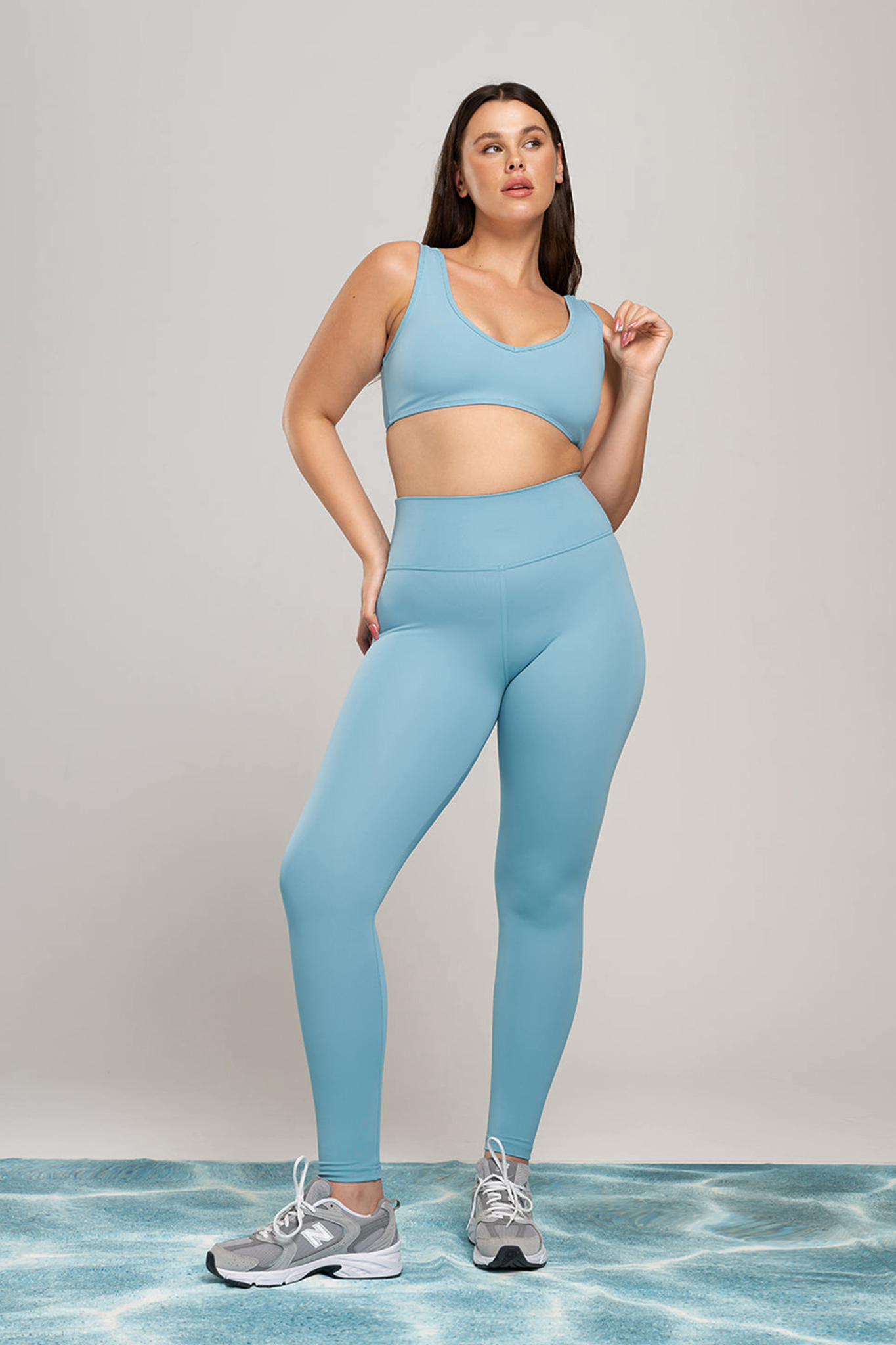 טייץ YALUUP.PRO ארוך גבוה - RIVER MIST