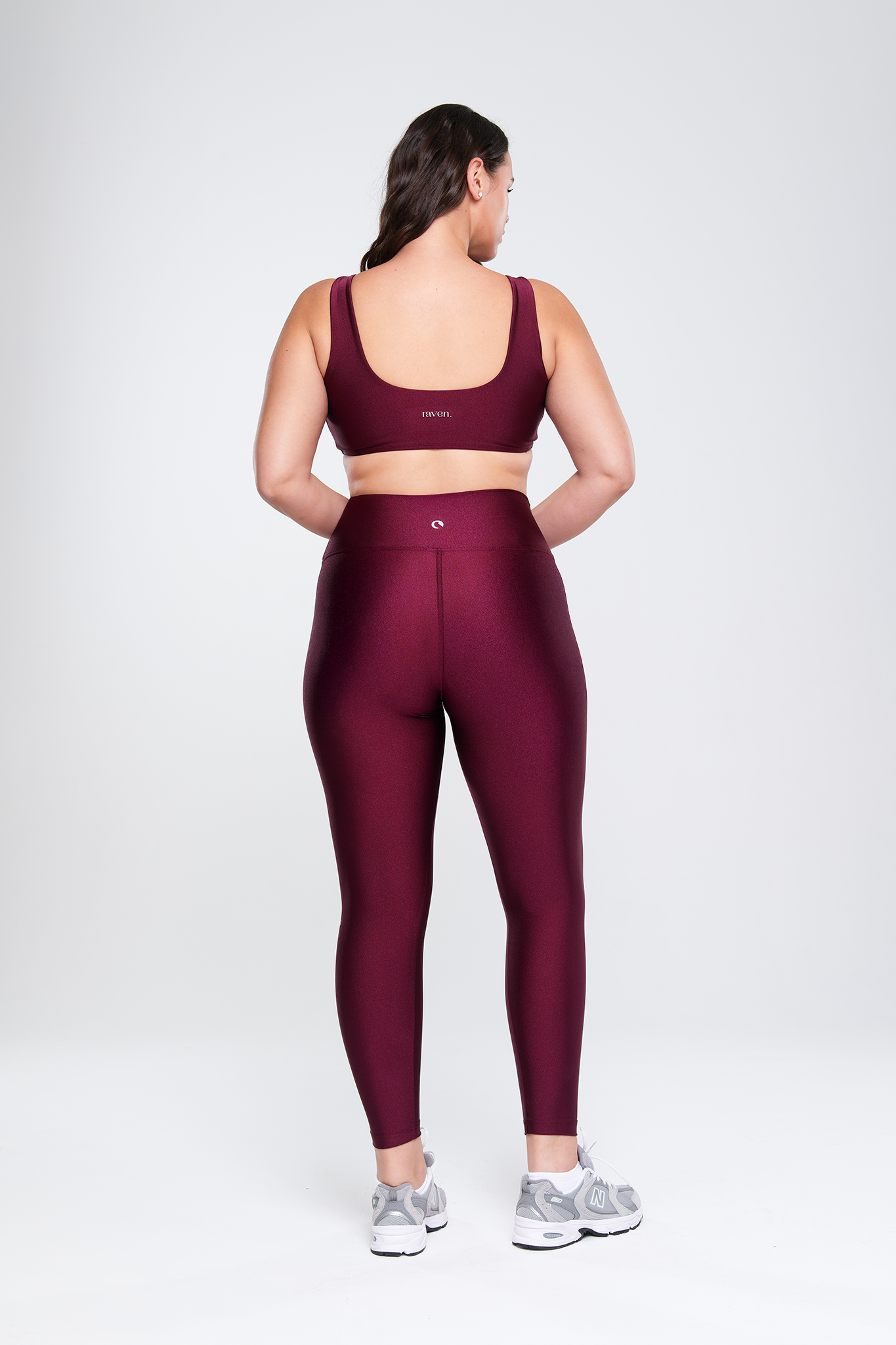 טייץ LIRUX ארוך גבוה עם כיס - CHERRY WINE