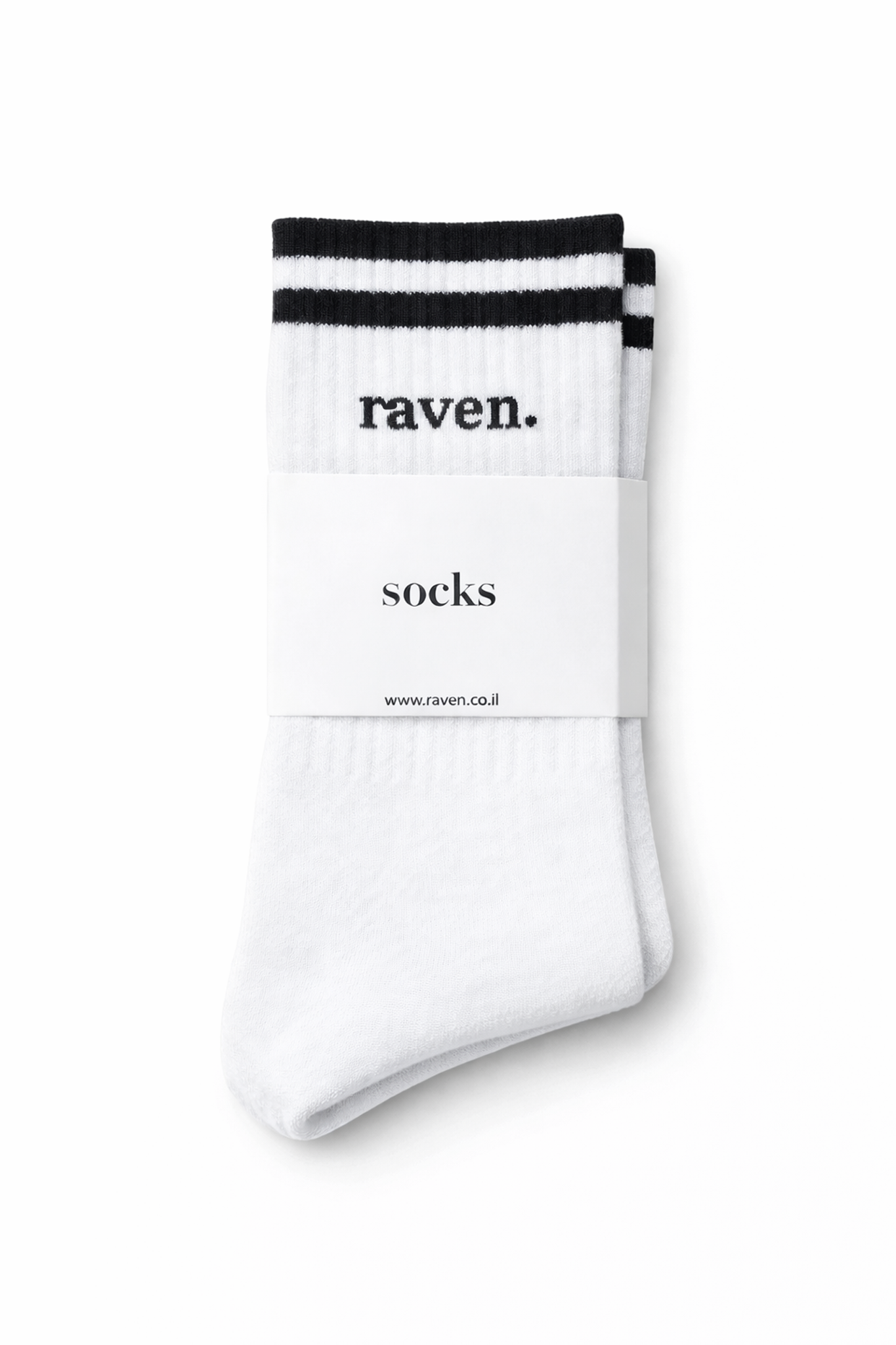 raven SOCKS - WHITE