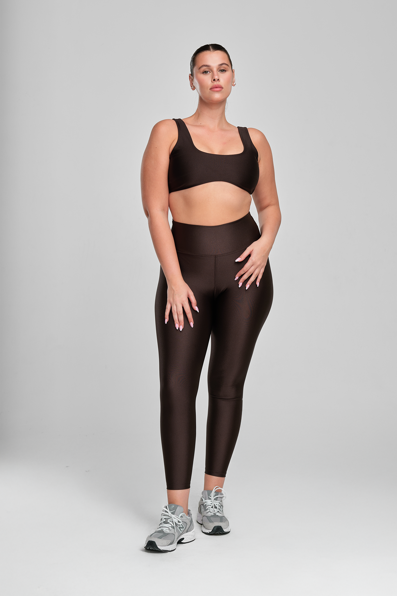 טייץ LIRUX ארוך גבוה - COFFEE