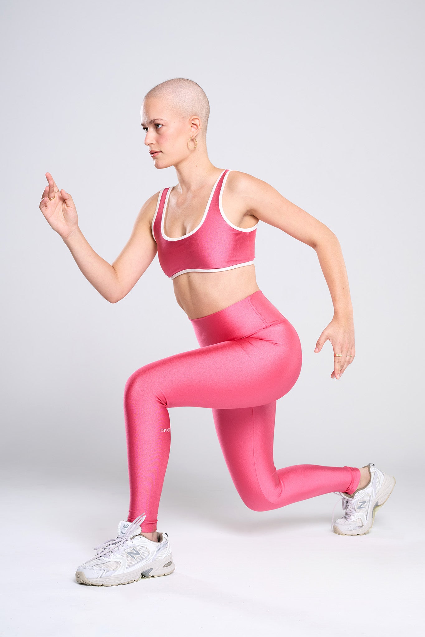 טייץ LIRUX ארוך גבוה - PINK ROSE