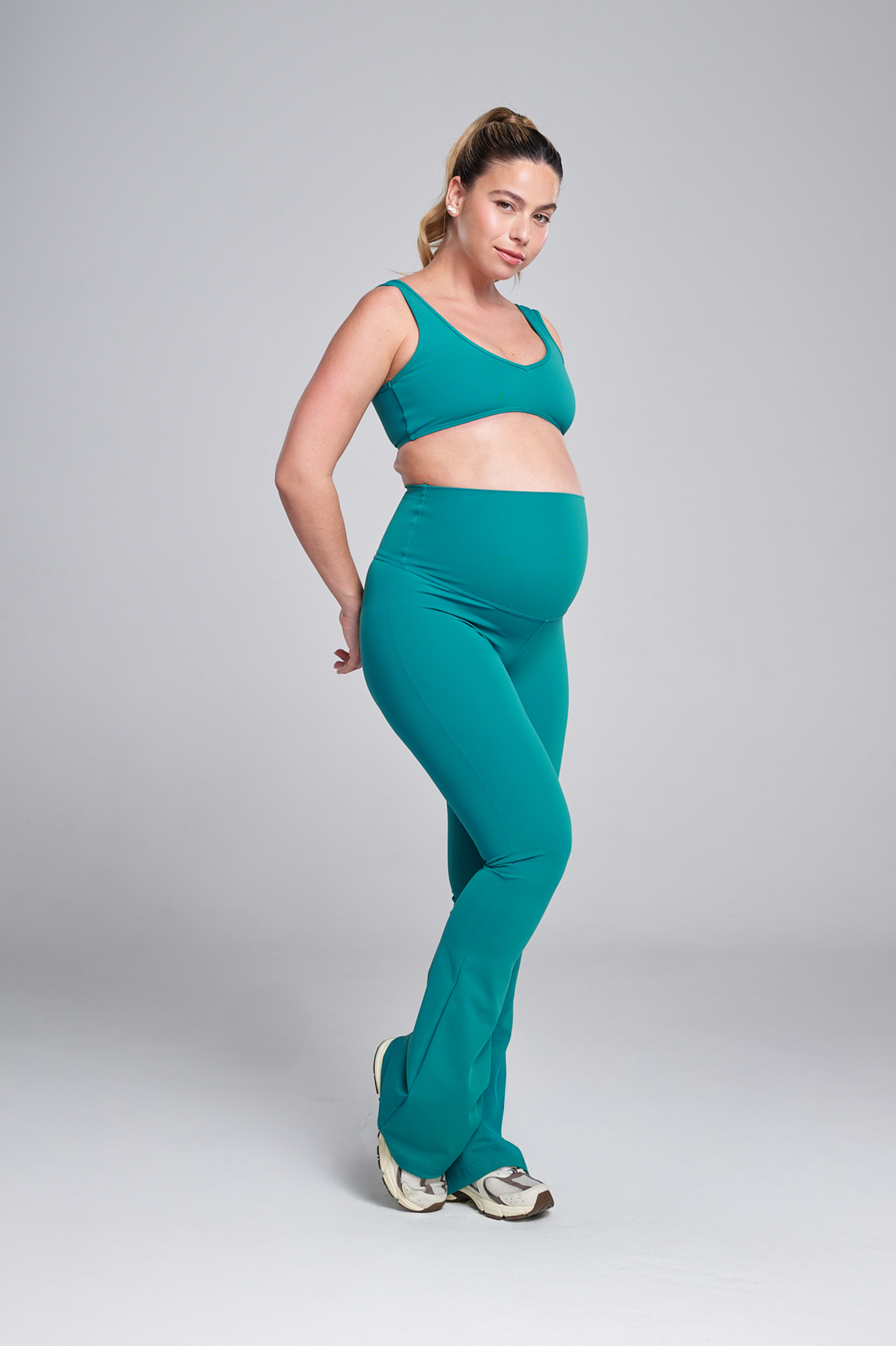 טייץ YALUUP.PRO מתרחב הריון - AQUA MARINE