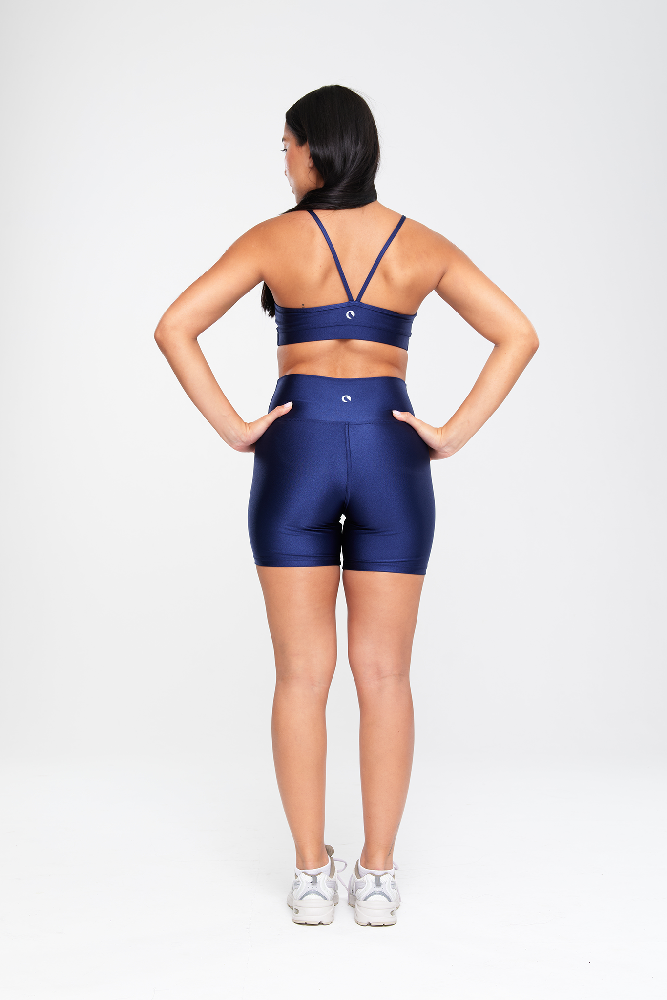 טופ LIRUX כתפיה דקה כיווץ - NAVY BLUE