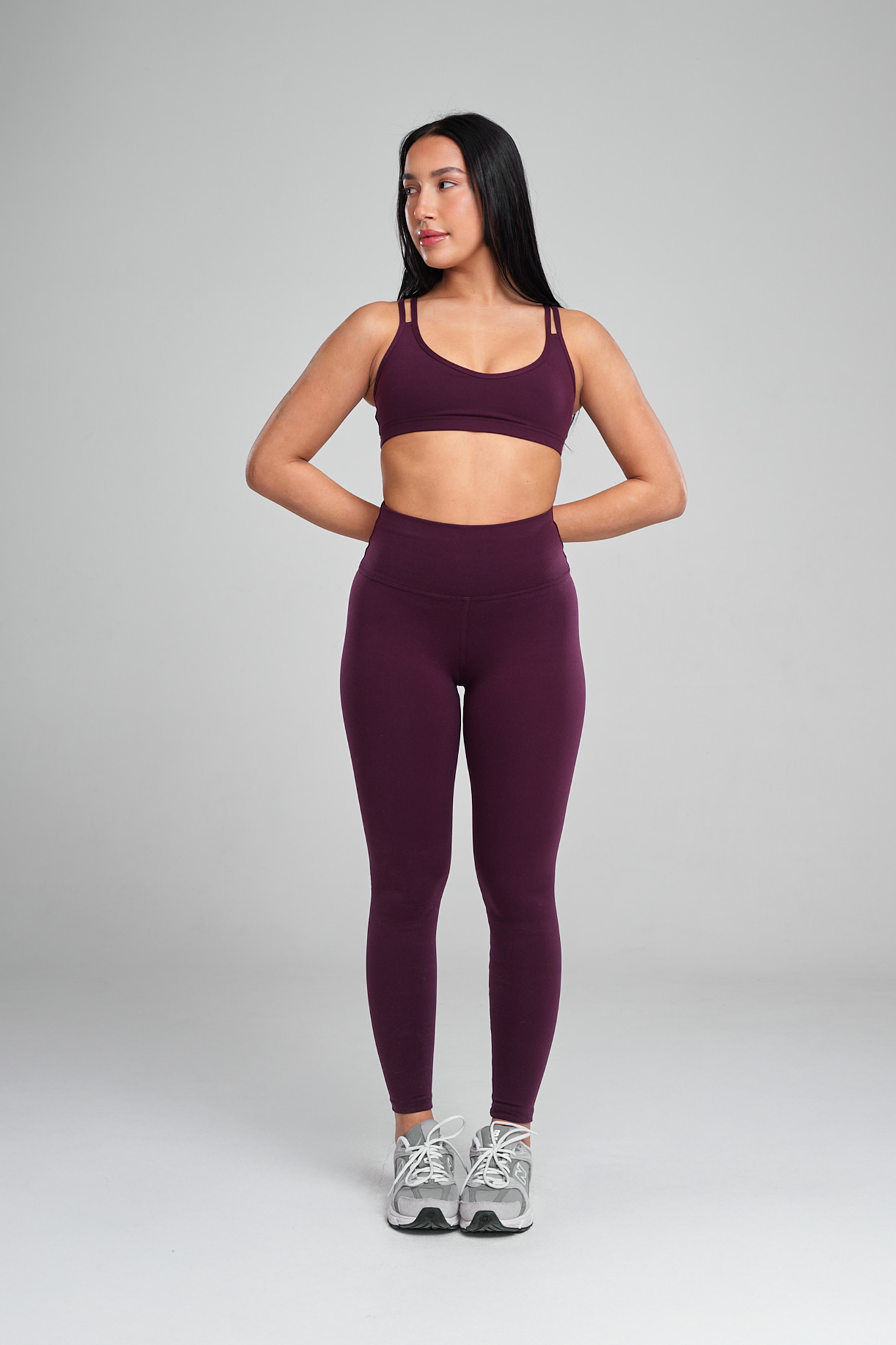 טופ SOFTLEX גב מוצלב - DEEP PURPLE