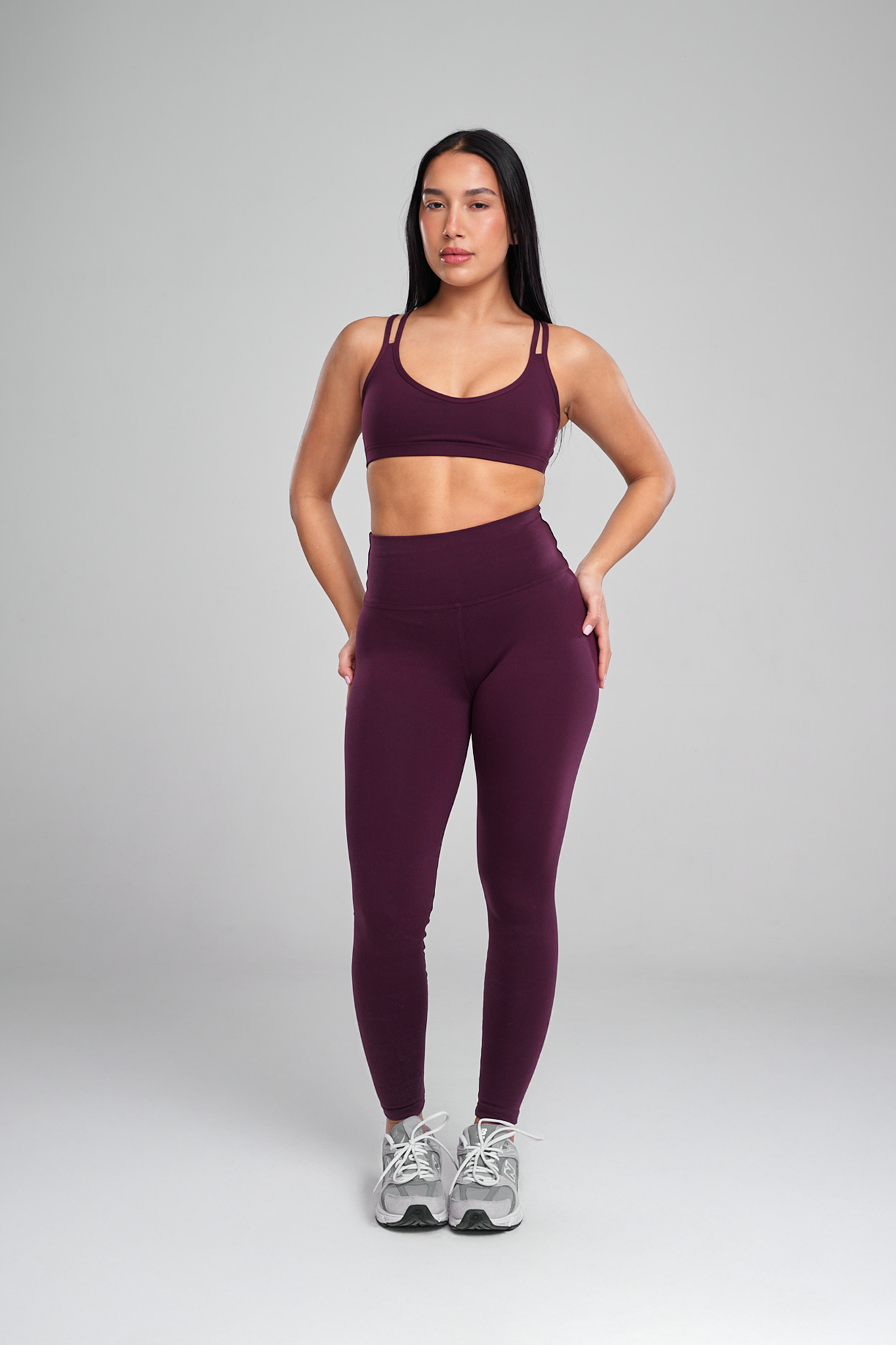 טופ SOFTLEX גב מוצלב - DEEP PURPLE