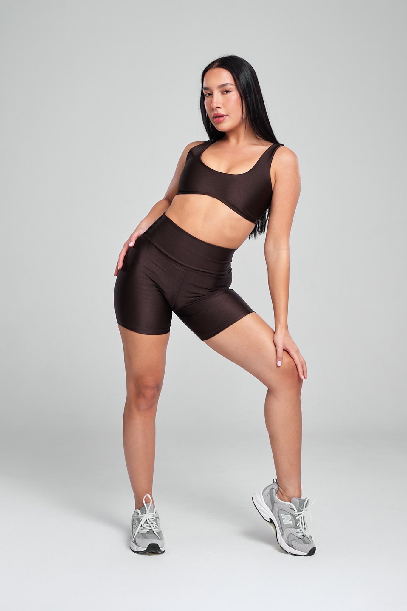 טייץ LIRUX קצר - COFFEE