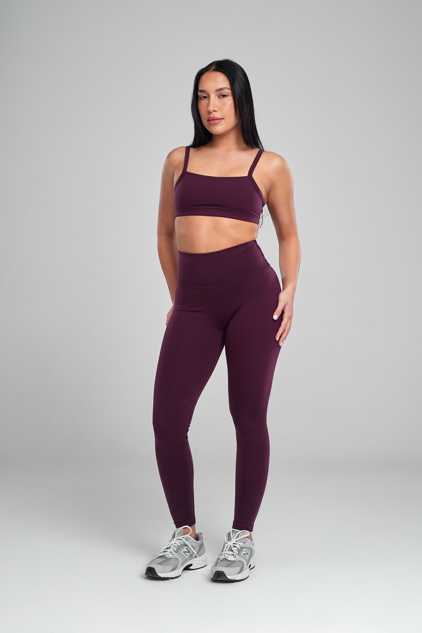 טייץ SOFTLEX ארוך גבוה - DEEP PURPLE