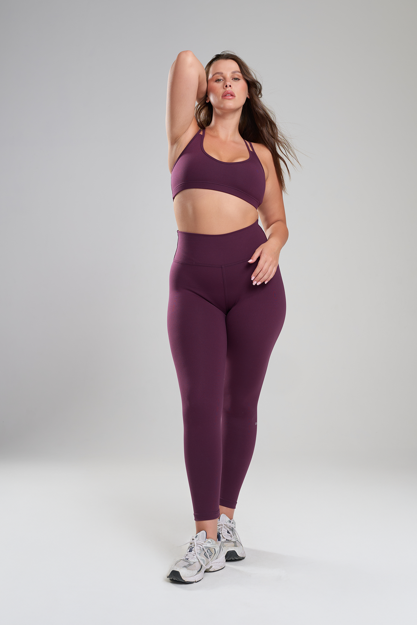 טייץ SOFTLEX ארוך גבוה - DEEP PURPLE