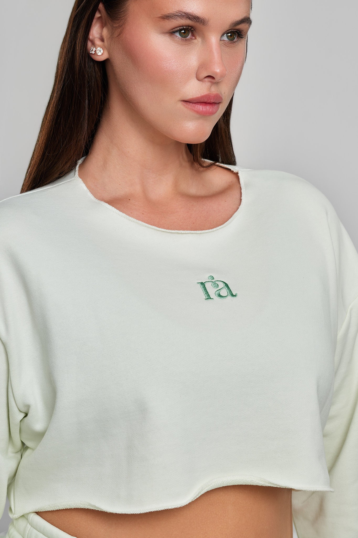 חולצת COTTON קרופ - COOL MINT