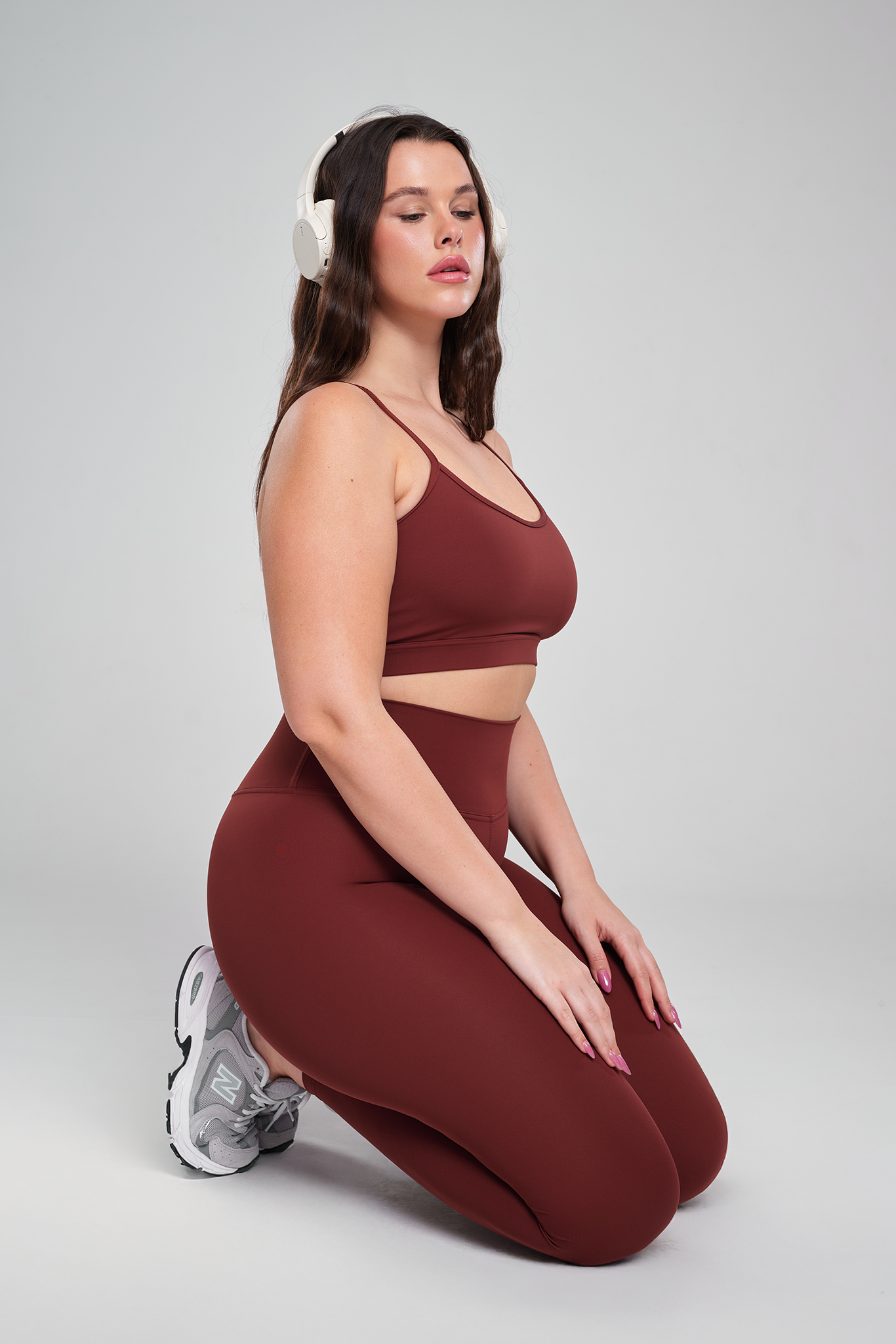 טייץ YALUUP.PRO ארוך גבוה - DARK AMBER