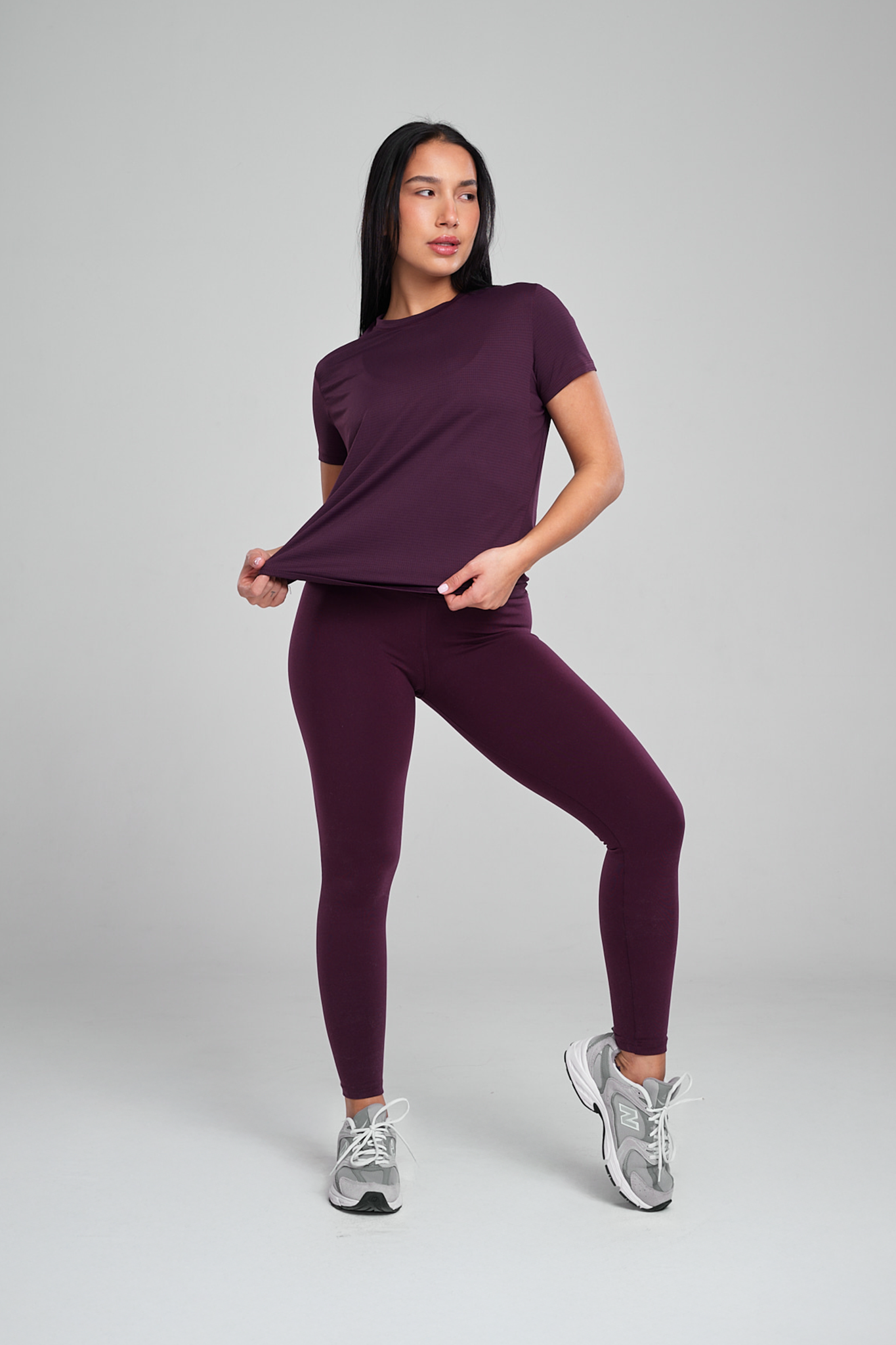 חולצה YALU קצרה - DEEP PURPLE