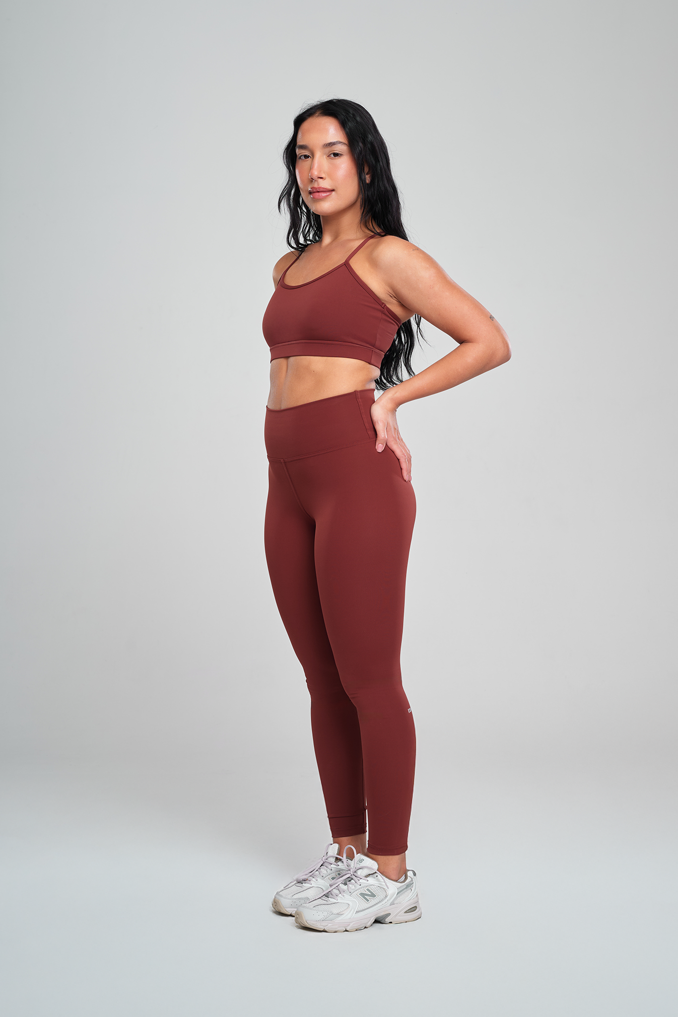 טייץ YALUUP.PRO ארוך גבוה - DARK AMBER