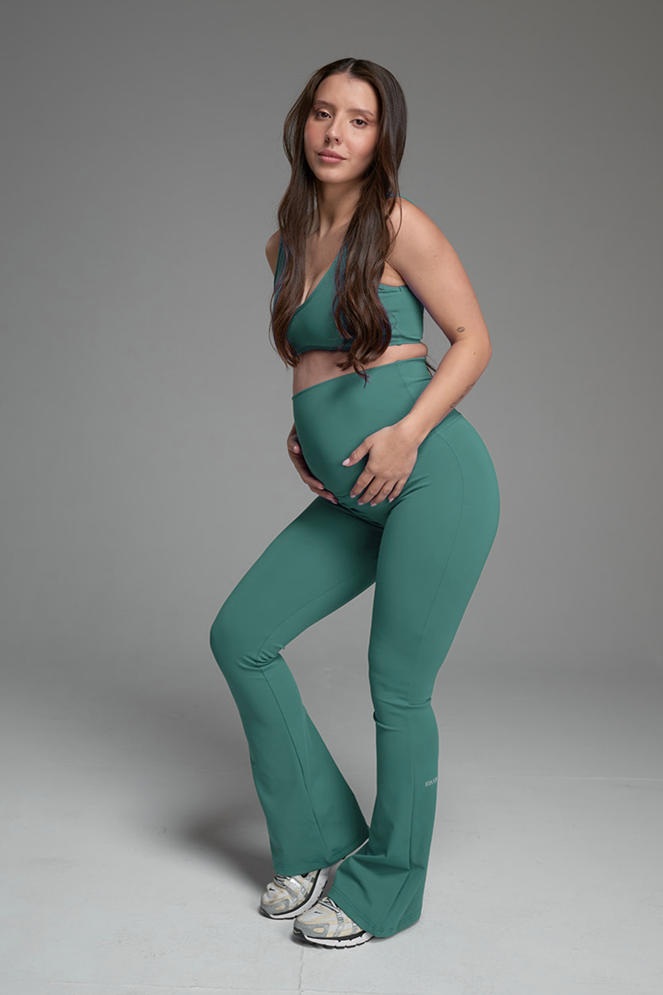 טייץ YALUUP.PRO מתרחב הריון - EMERALD GLOW