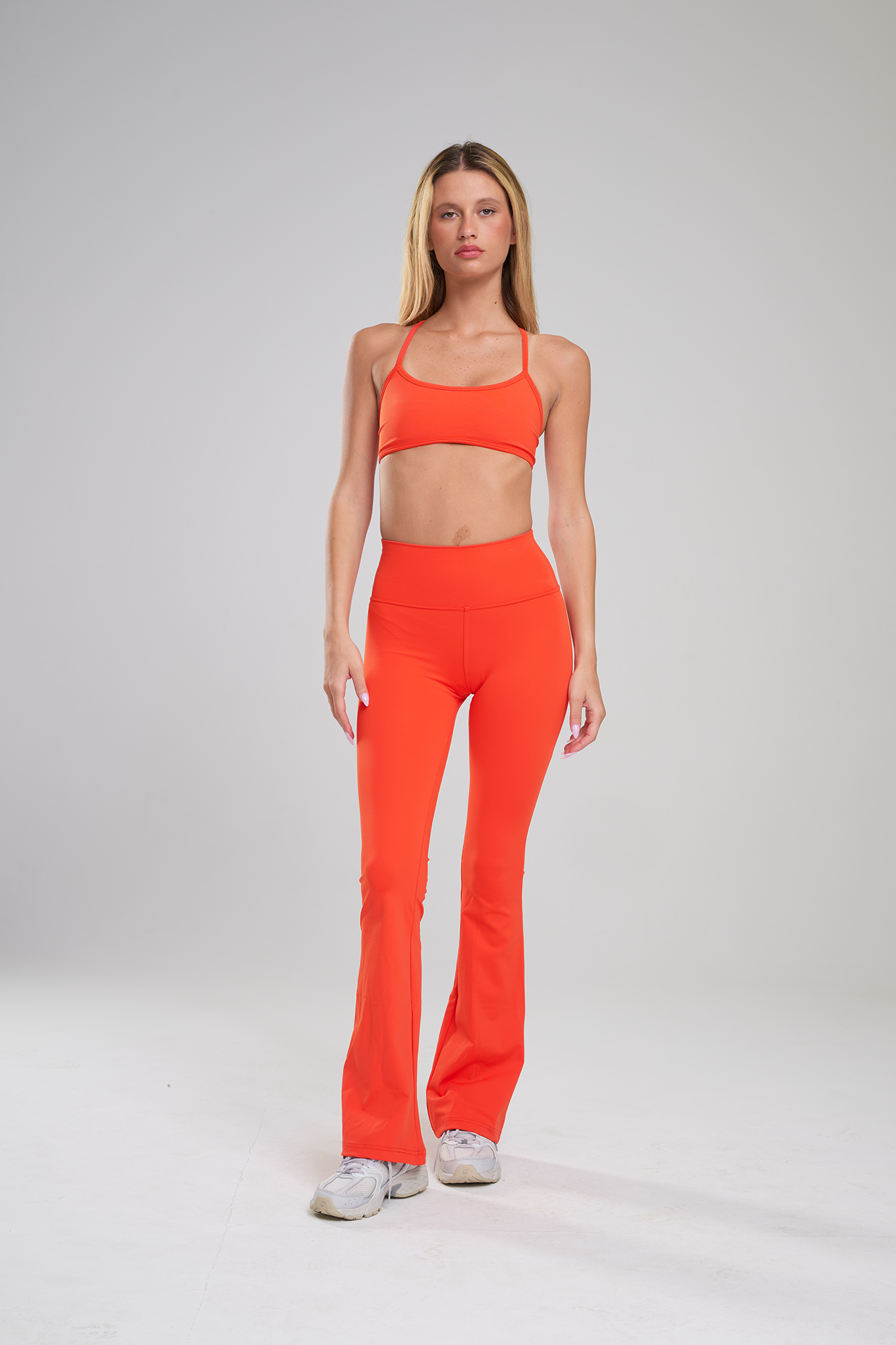 טופ YALUUP.PRO מוצלב - RED ORANGE