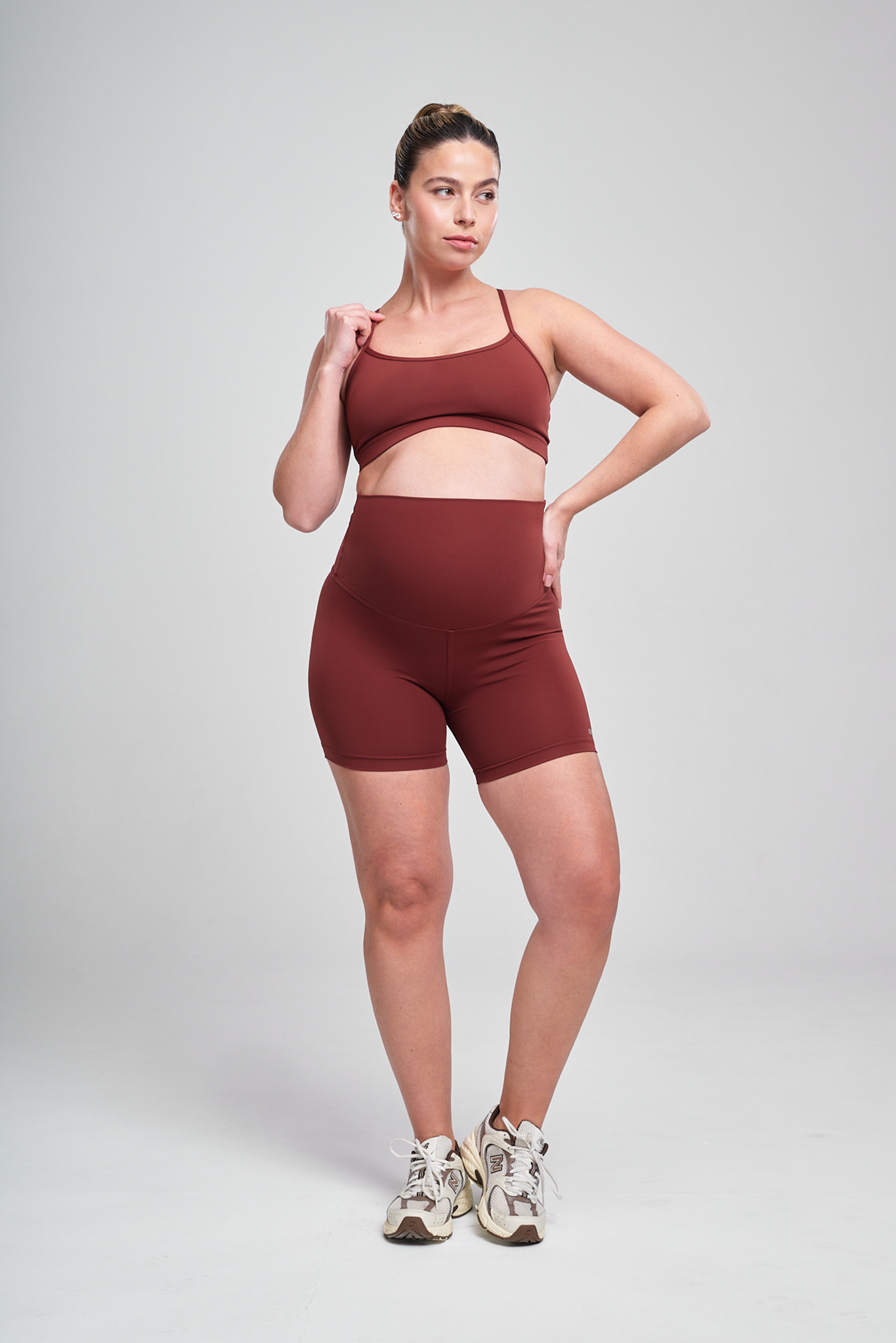 טייץ YALUUP.PRO קצר הריון - DARK AMBER