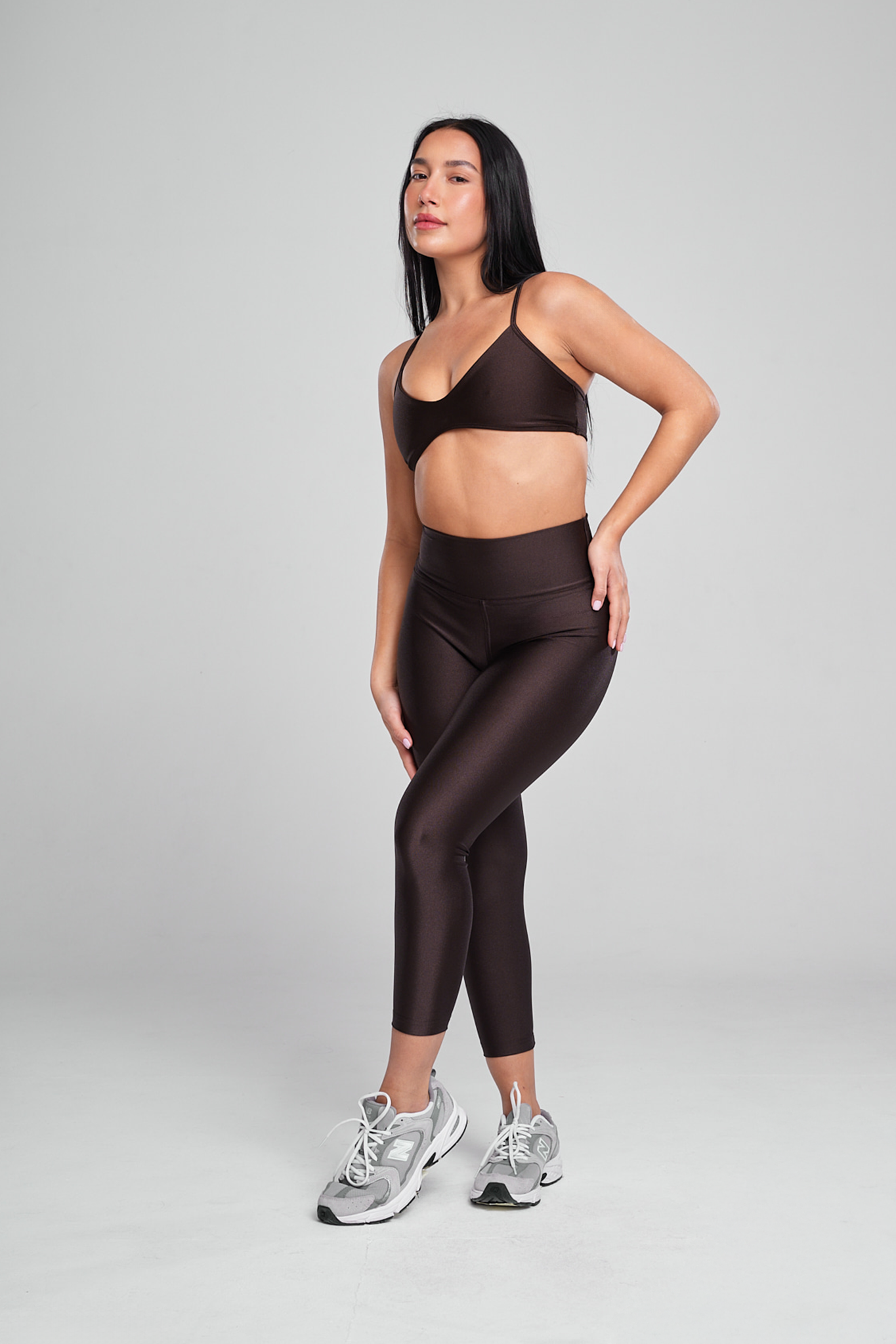 טייץ LIRUX 7/8 גבוה - COFFEE