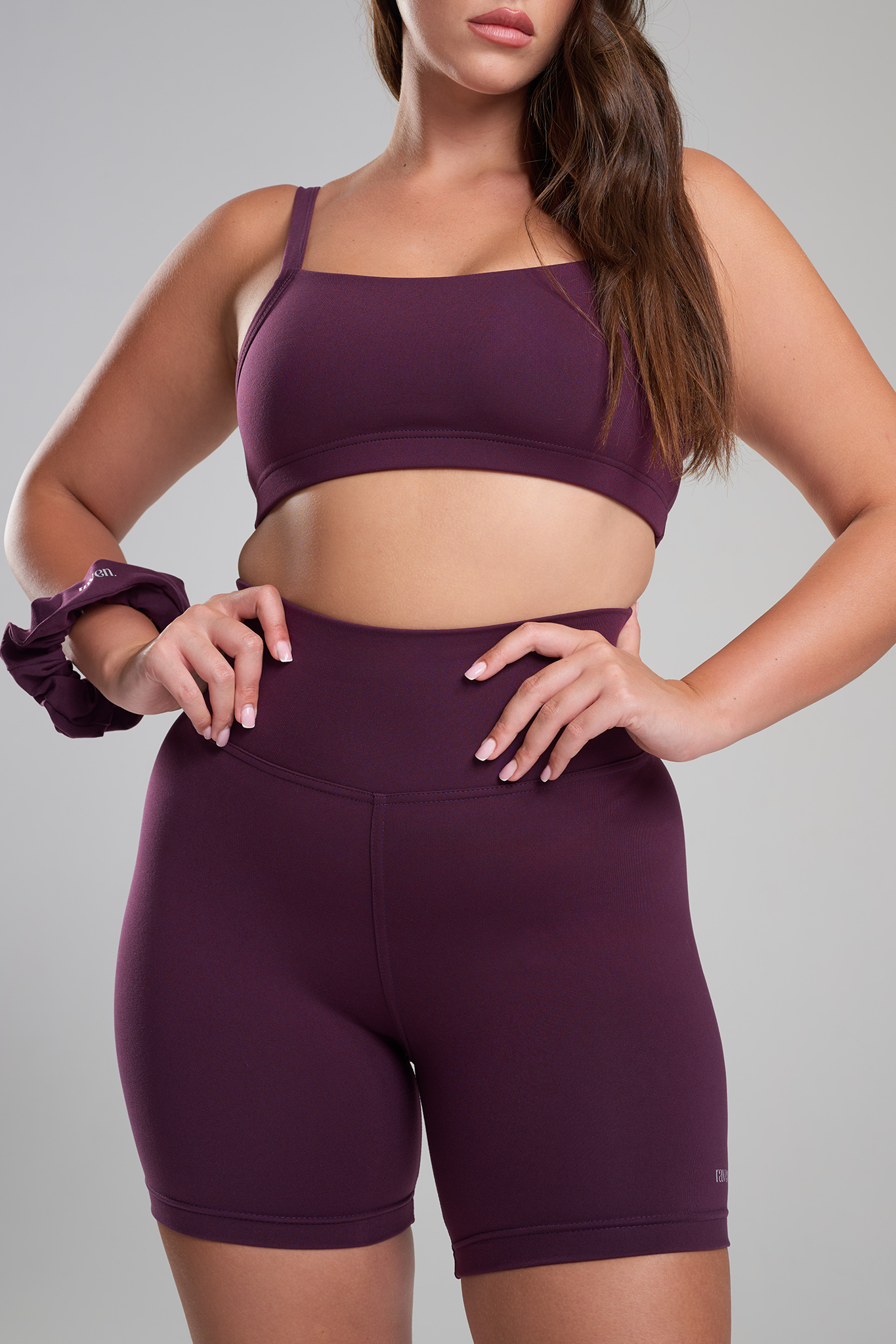 טייץ SOFTLEX קצר - DEEP PURPLE