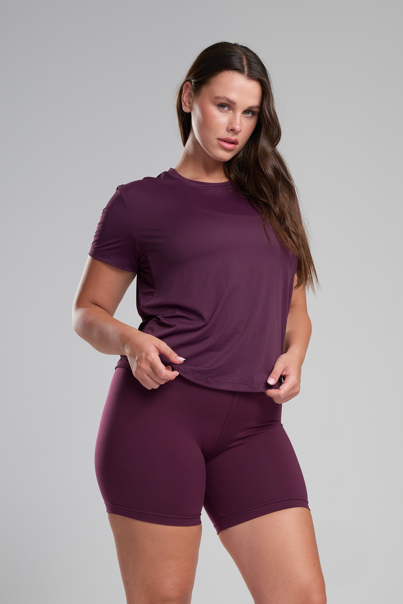חולצה YALU קצרה - DEEP PURPLE