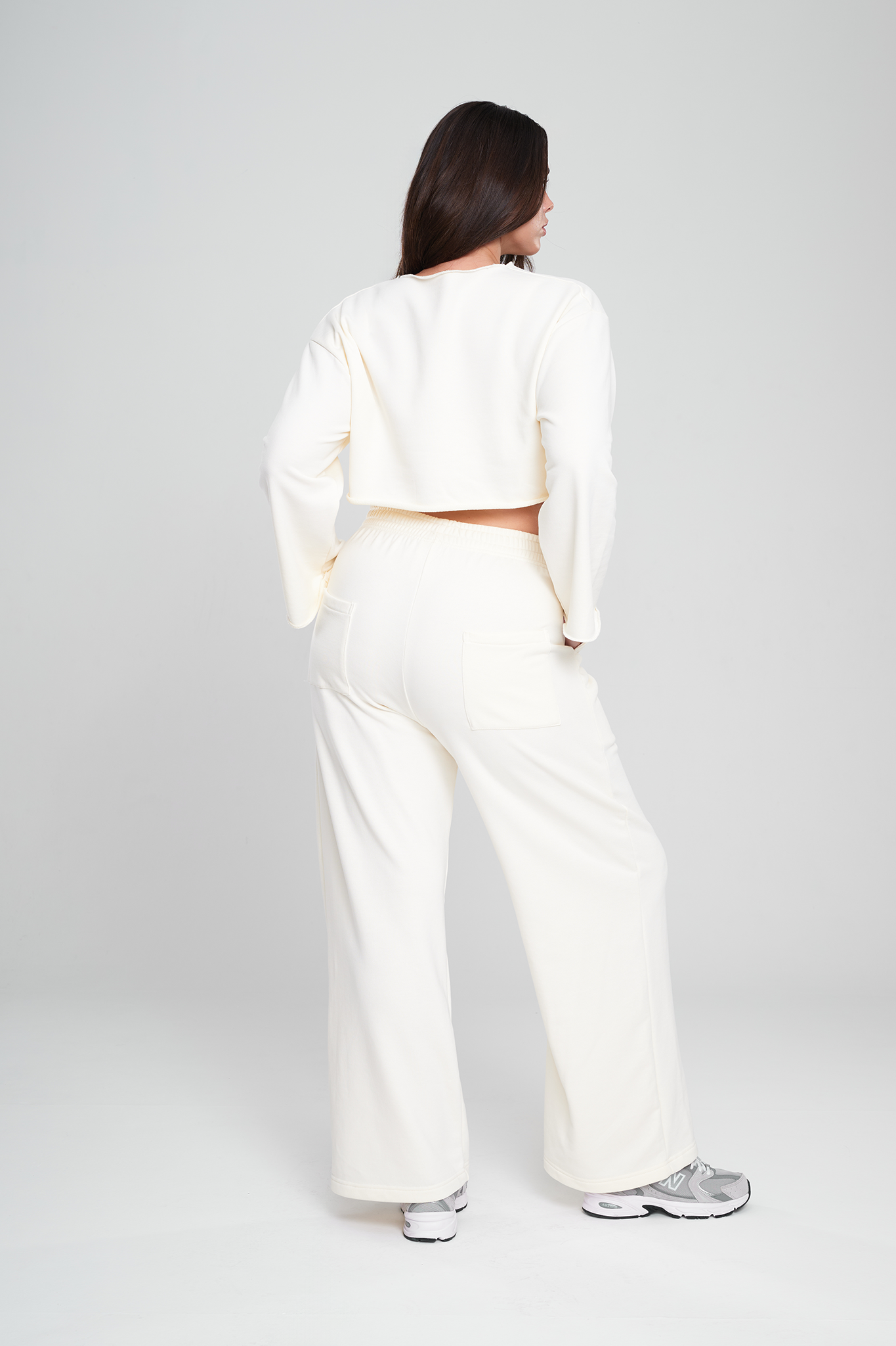 מכנסי COTTON רחבים - VANILLA ICE