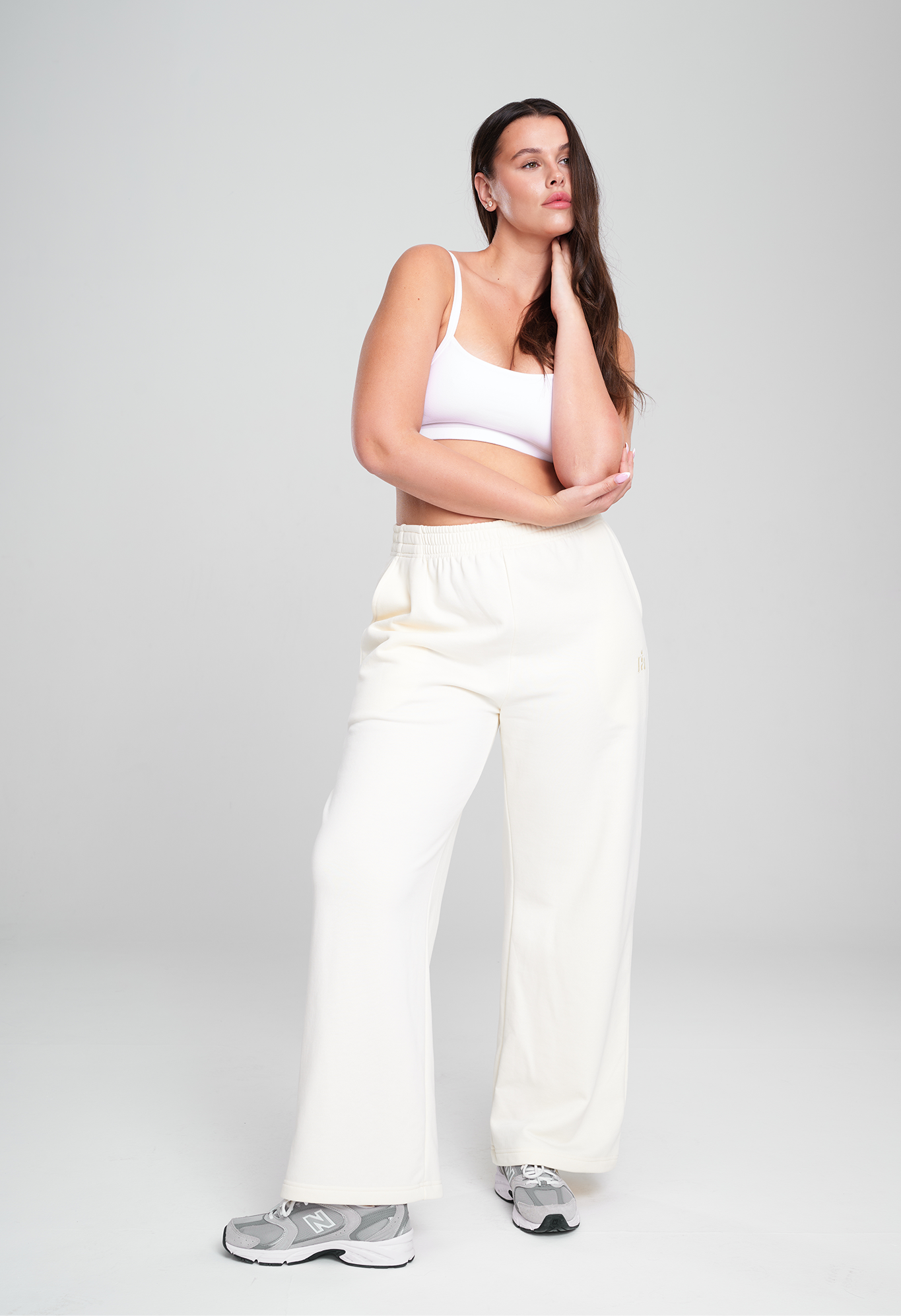 מכנסי COTTON רחבים - VANILLA ICE