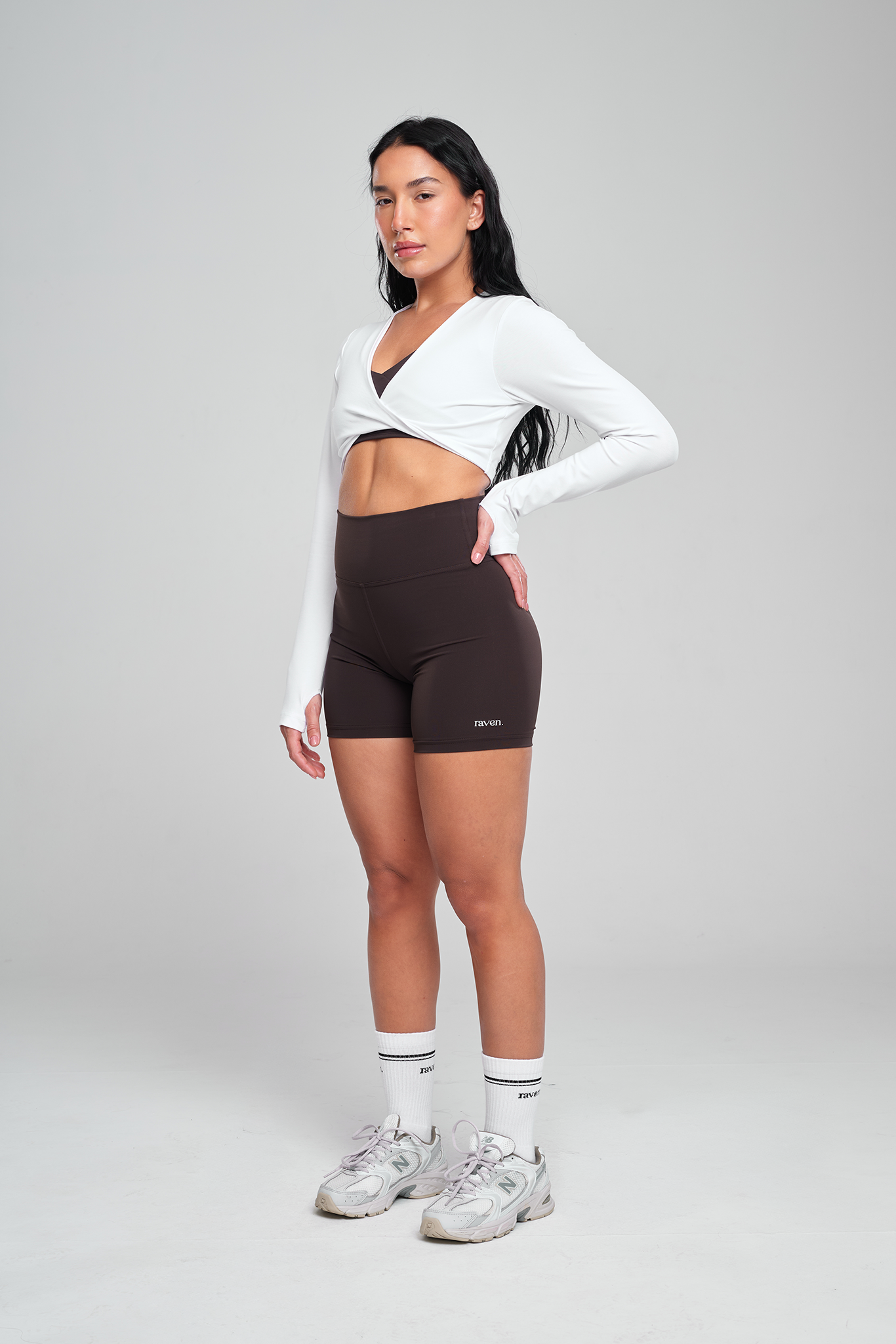 חולצת COTTON קרופ טוויסט - WHITE