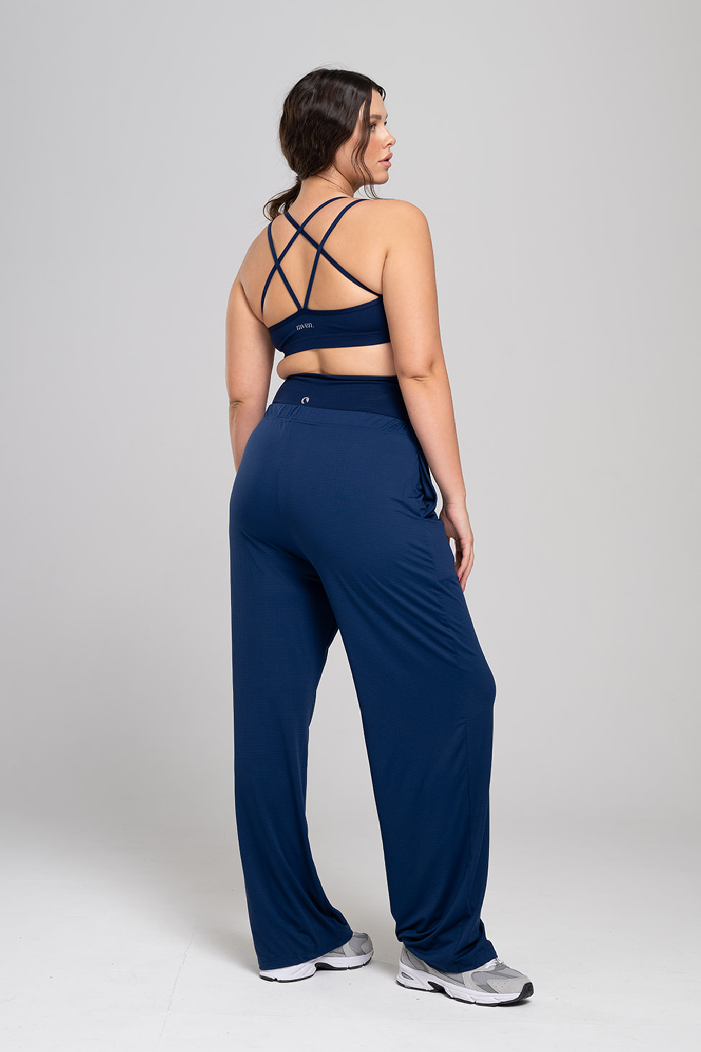 מכנסי YALU גזרה ישרה - NAVY