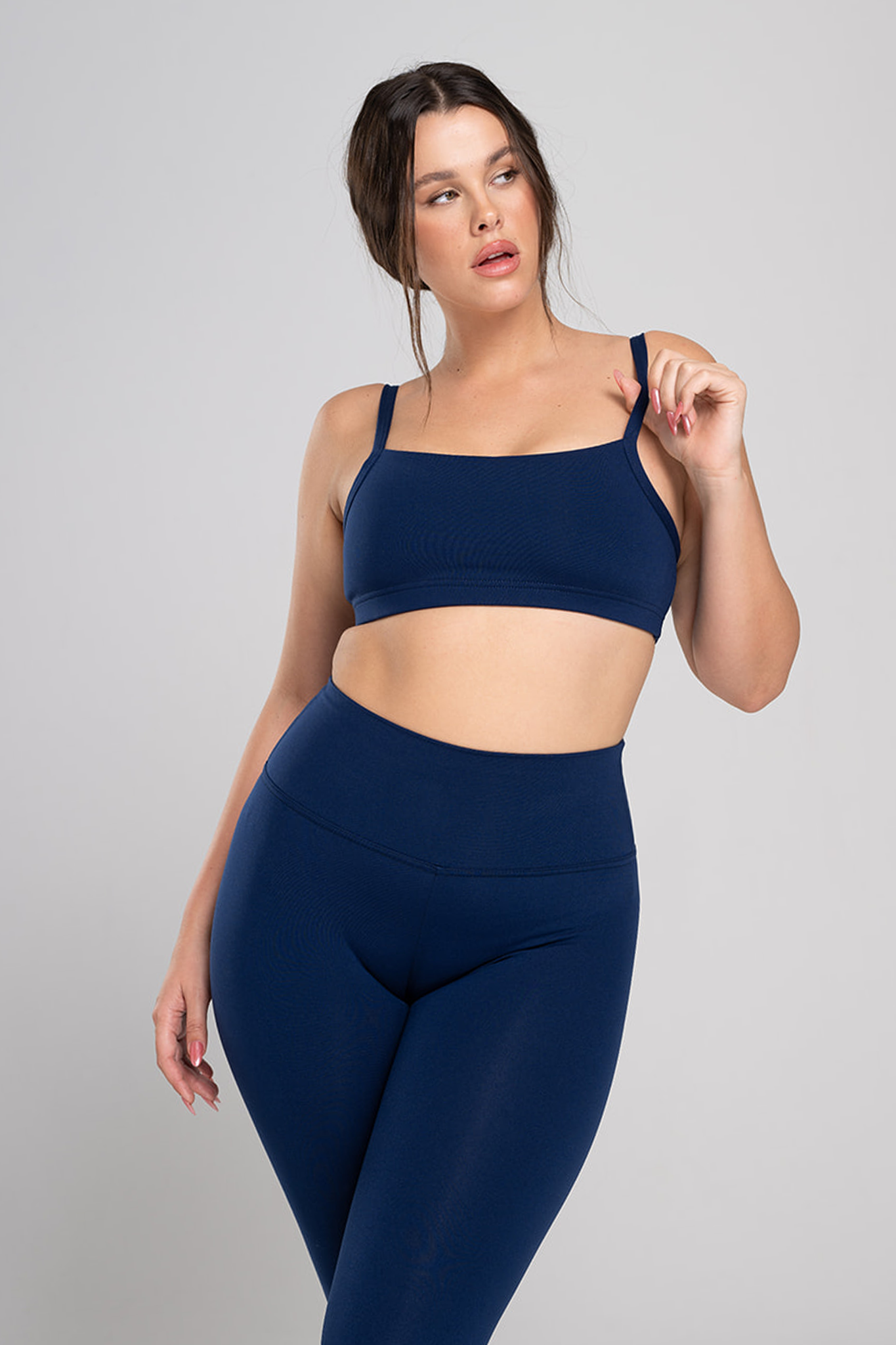 טופ SOFTLEX מחשוף מרובע - NAVY