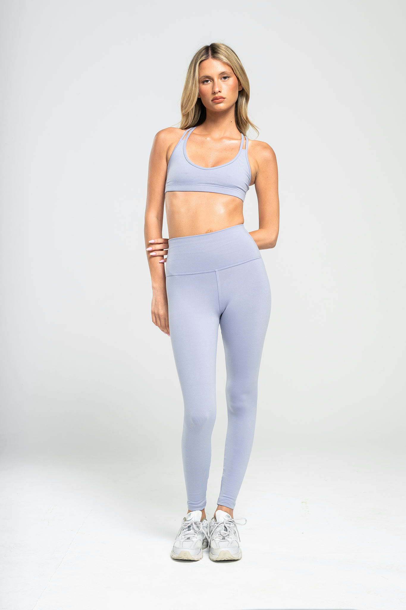 טופ SOFTLEX גב מוצלב - GREY VIOLET