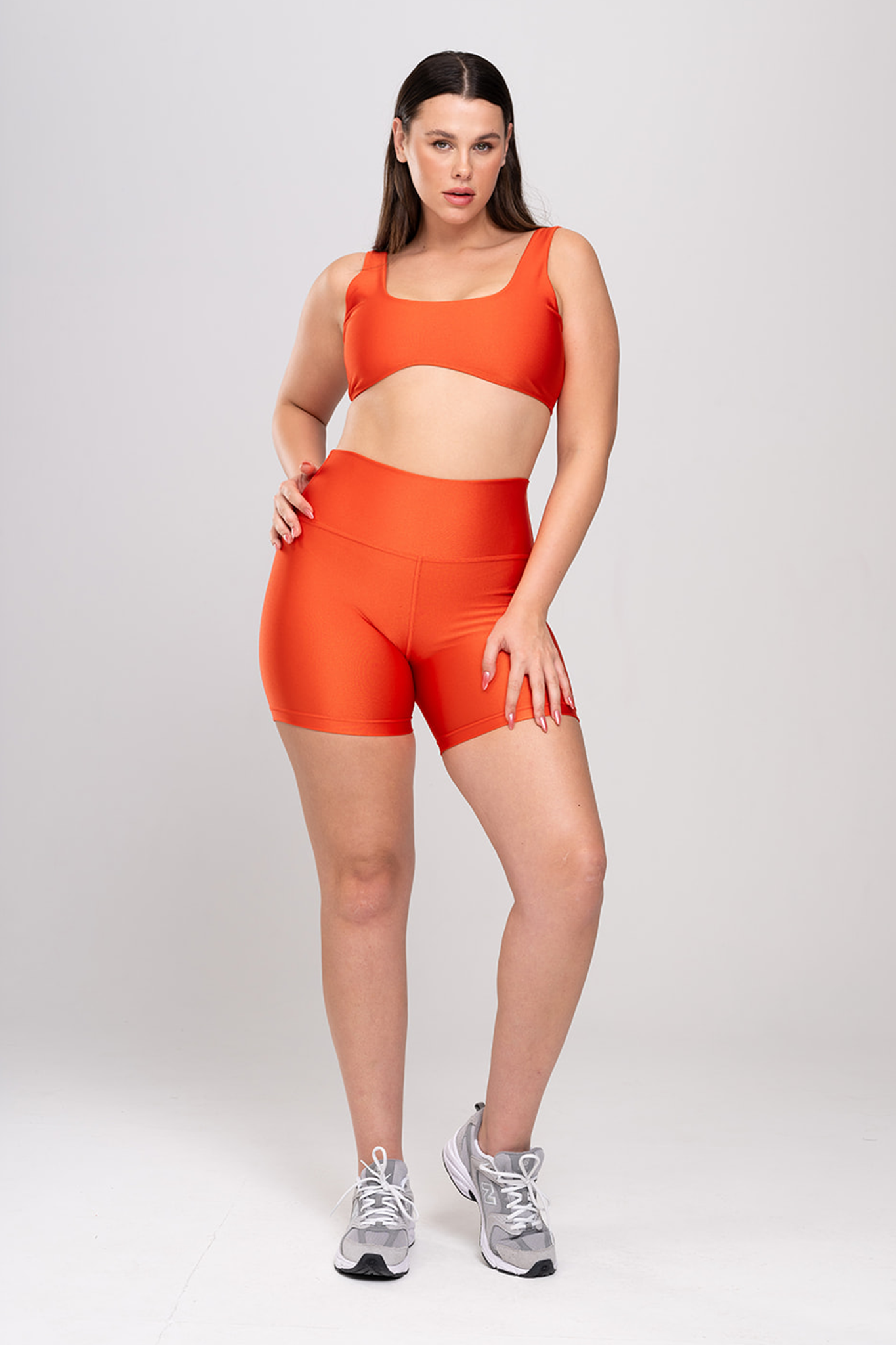 טייץ LIRUX קצר - RED ORANGE