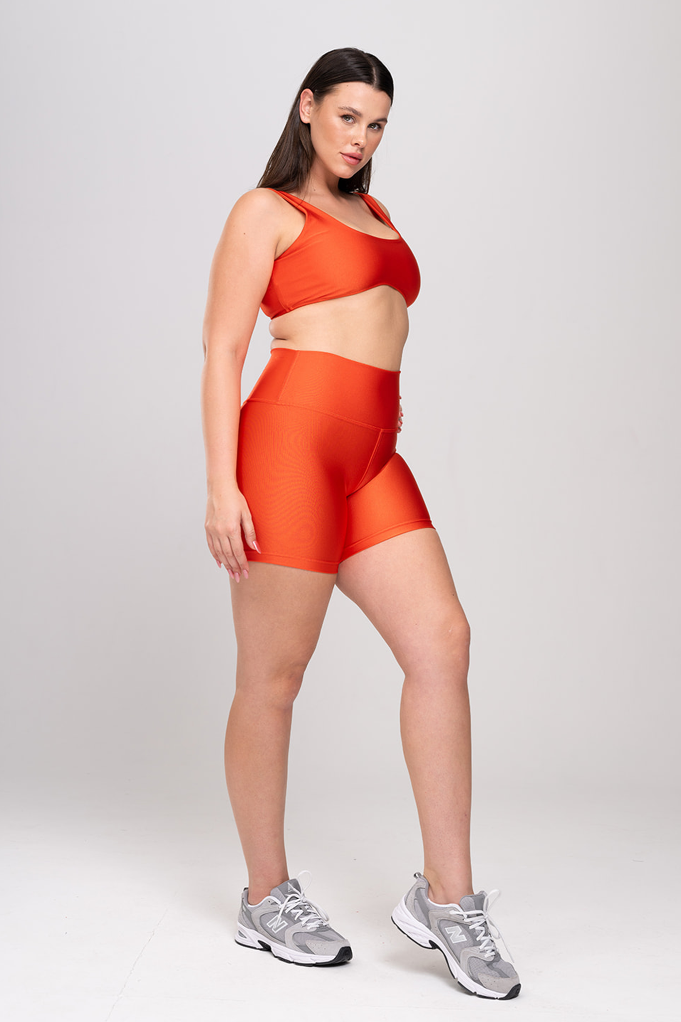 טייץ LIRUX קצר - RED ORANGE