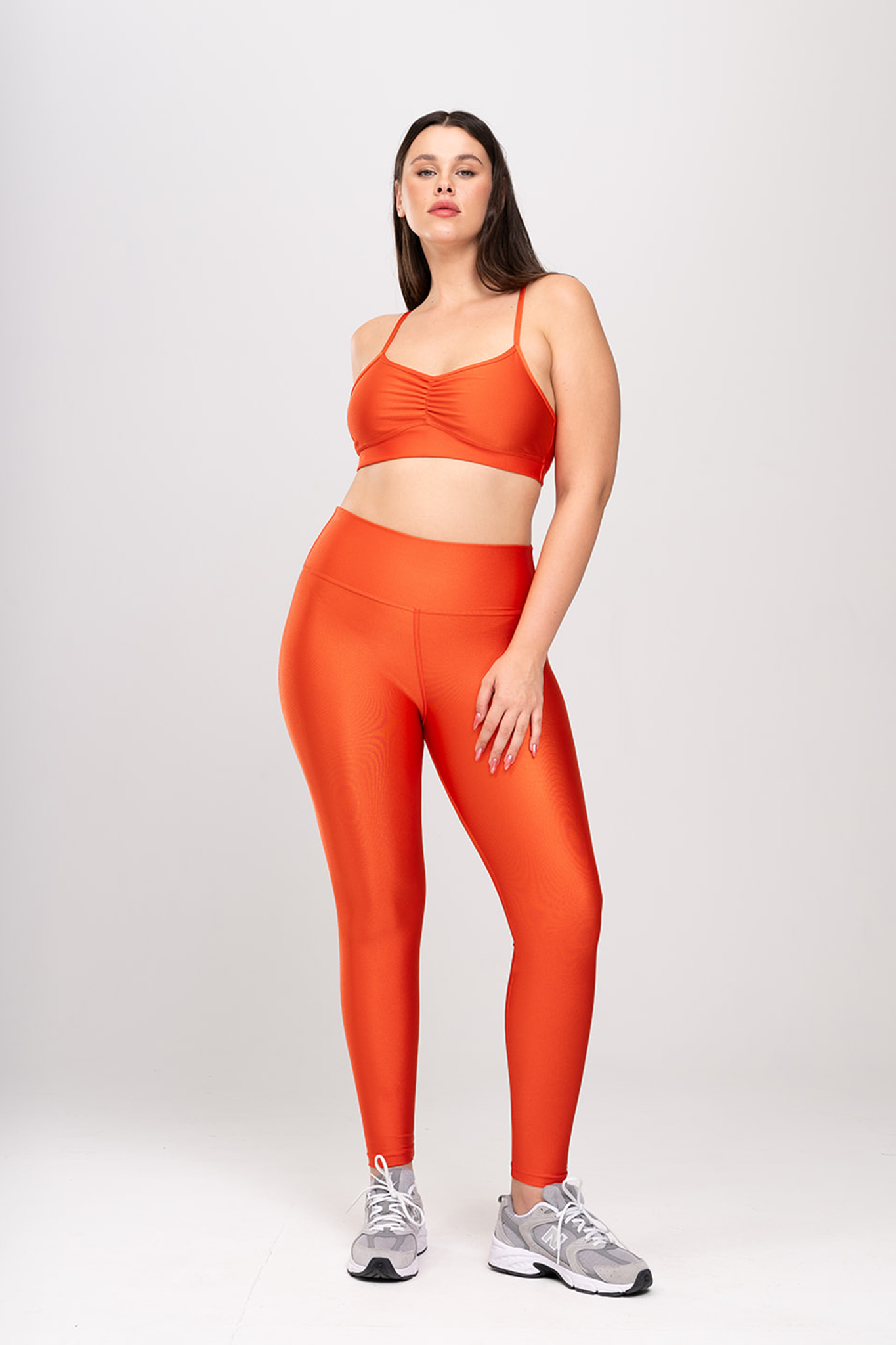 טייץ LIRUX ארוך גבוה - RED ORANGE