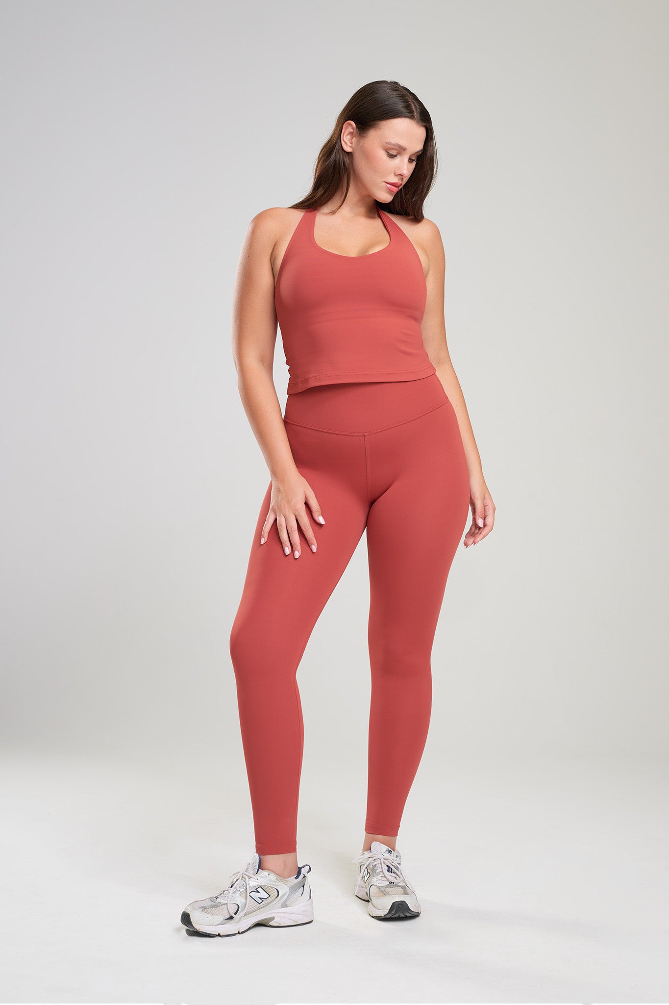 טייץ YALUUP.PRO ארוך גבוה - MARS RED