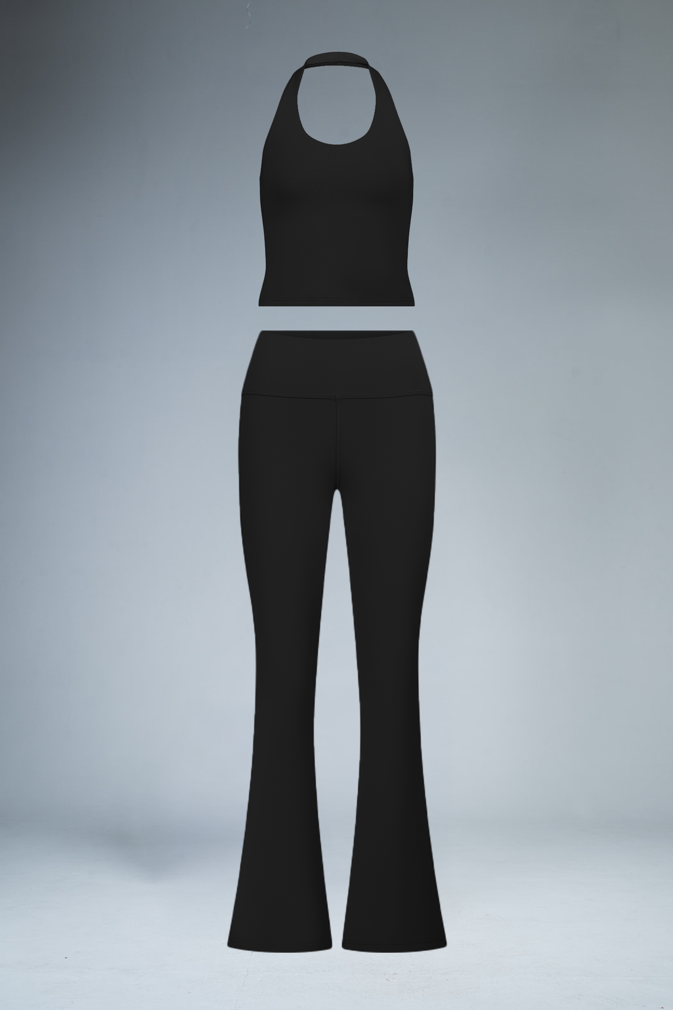 גופית YALUUP.PRO קולר + טייץ YALUUP.PRO מתרחב - BLACK