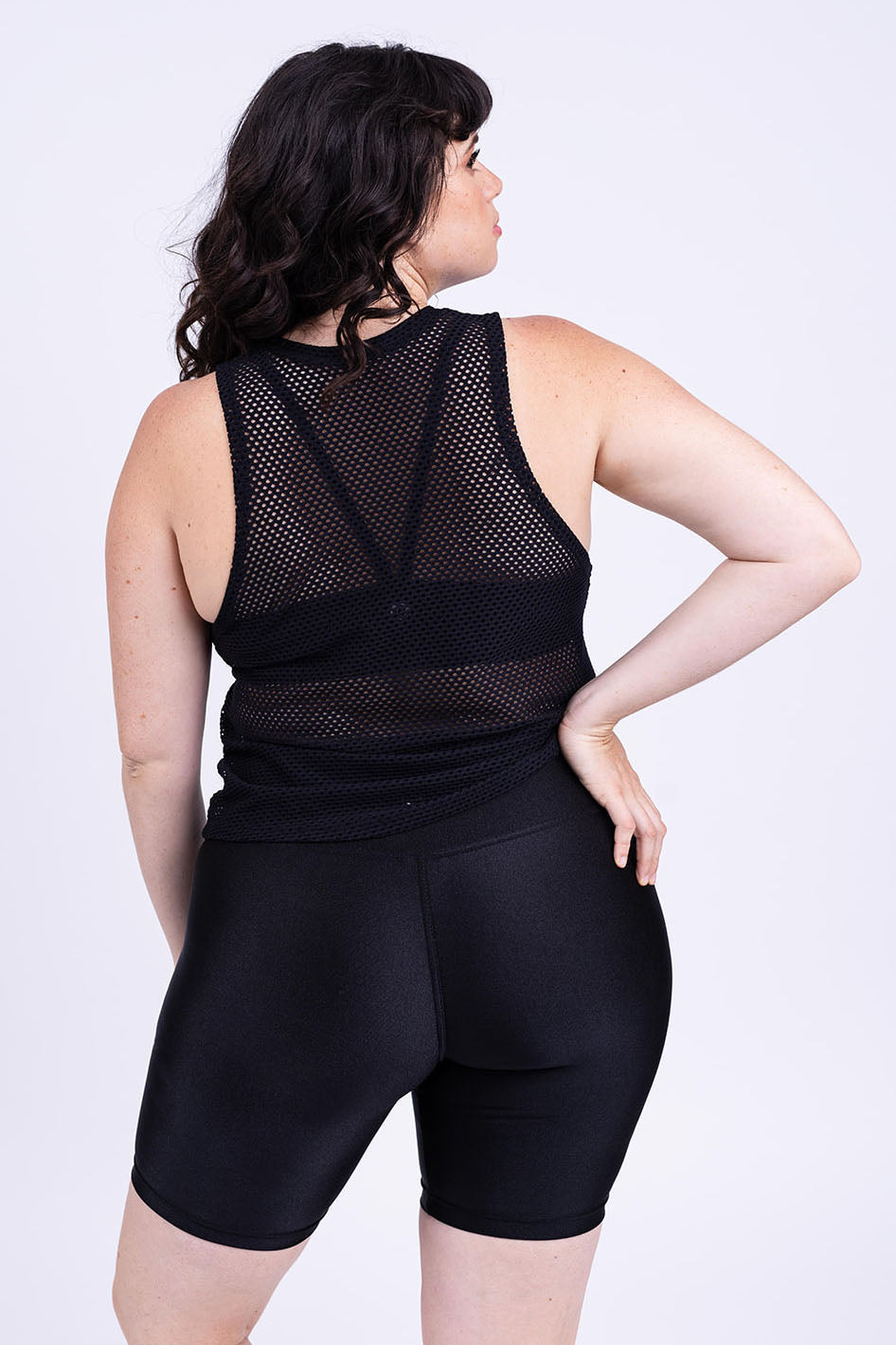 גופית YALU רשת ארוכה - BLACK