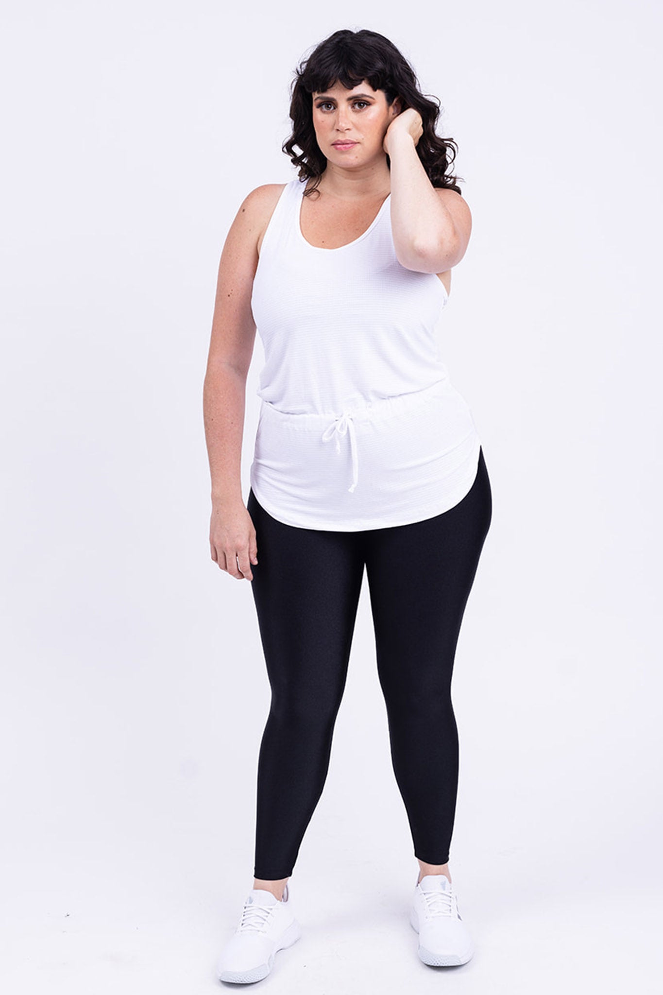 גופית YALU שרוך במותן - WHITE