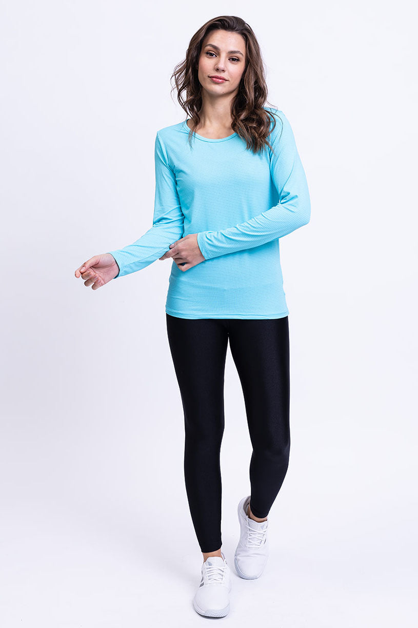 חולצת YALU ארוכה - טורקיז