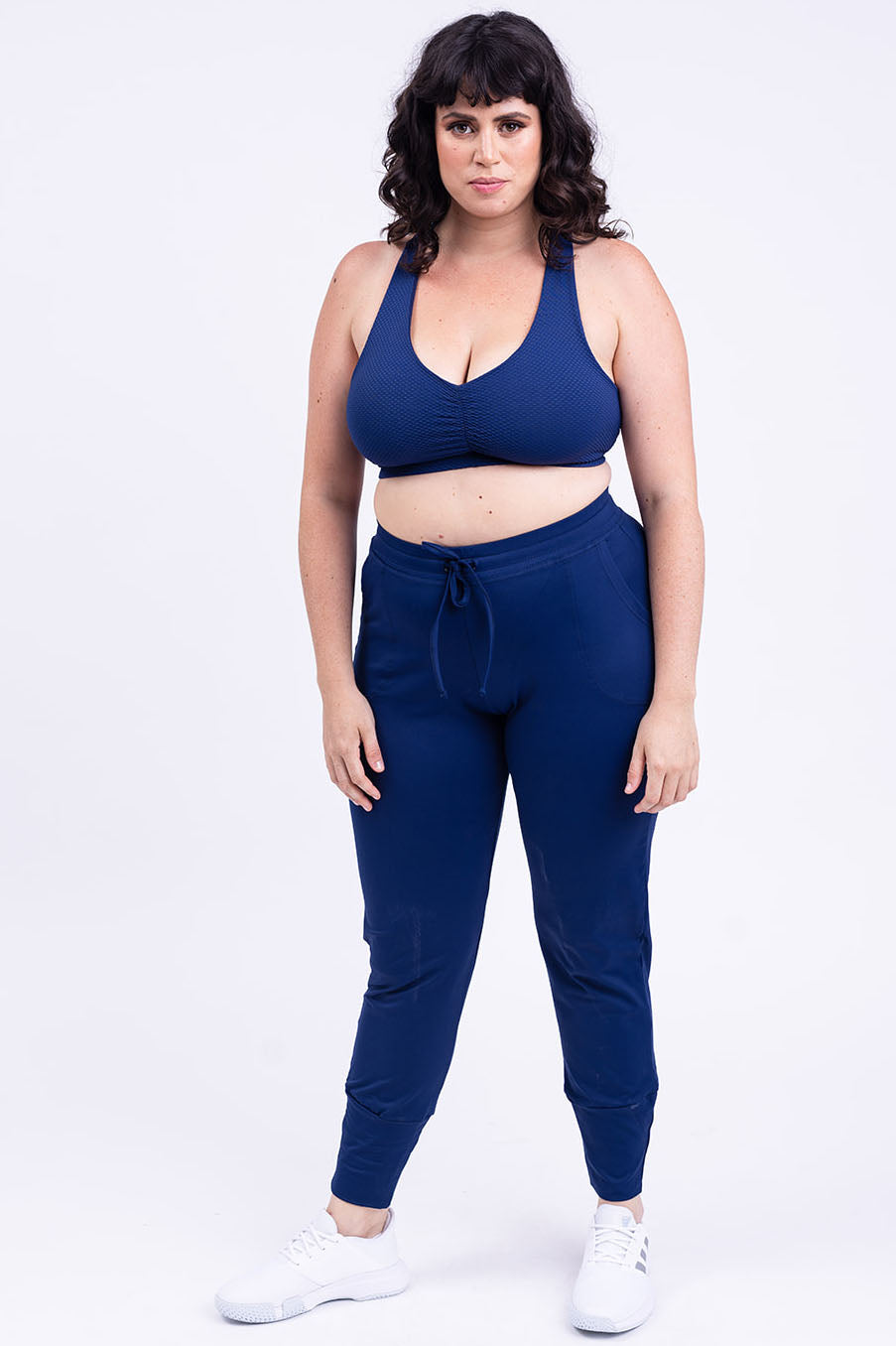 מכנסי NANU רפויים עם חפת - כחול