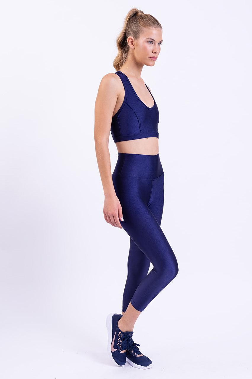 טייץ LIRUX 7/8 גבוה - NAVY BLUE