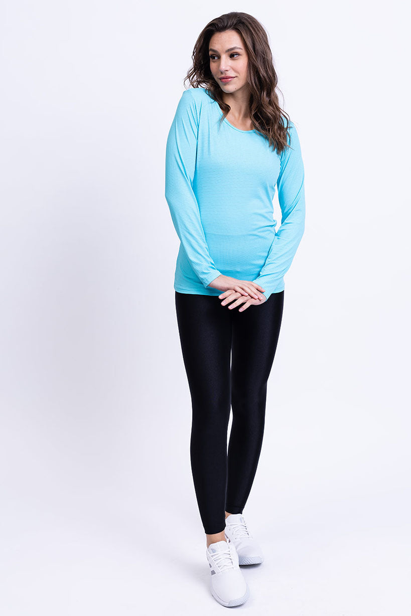 חולצת YALU ארוכה - טורקיז