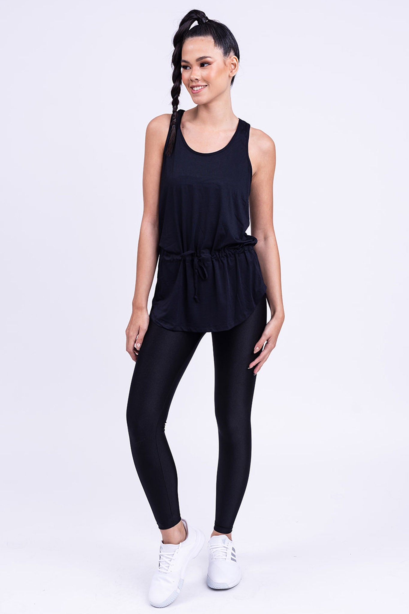 גופית YALU שרוך במותן - BLACK