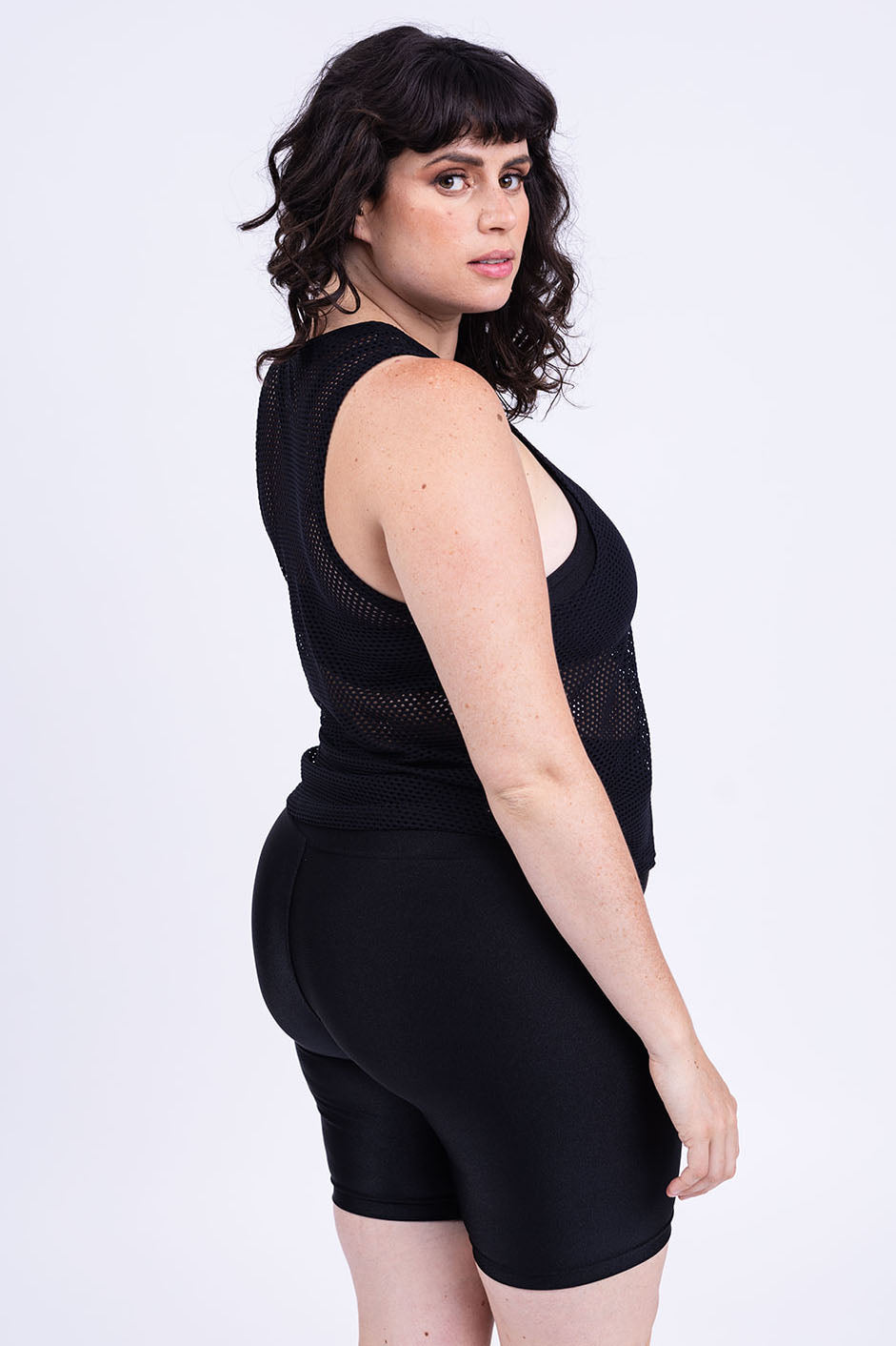 גופית YALU רשת ארוכה - BLACK