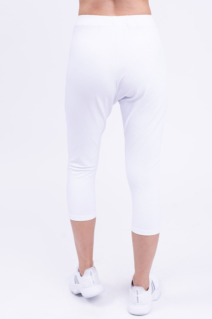 מכנסי NANU 7/8 בועות רפויים - WHITE