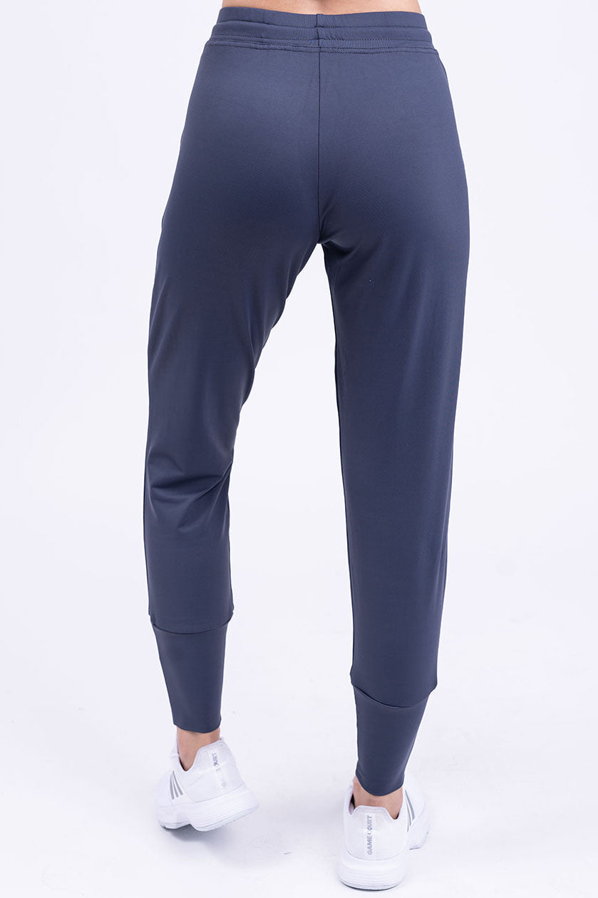 מכנסי NANU רפויים עם חפת - אפור