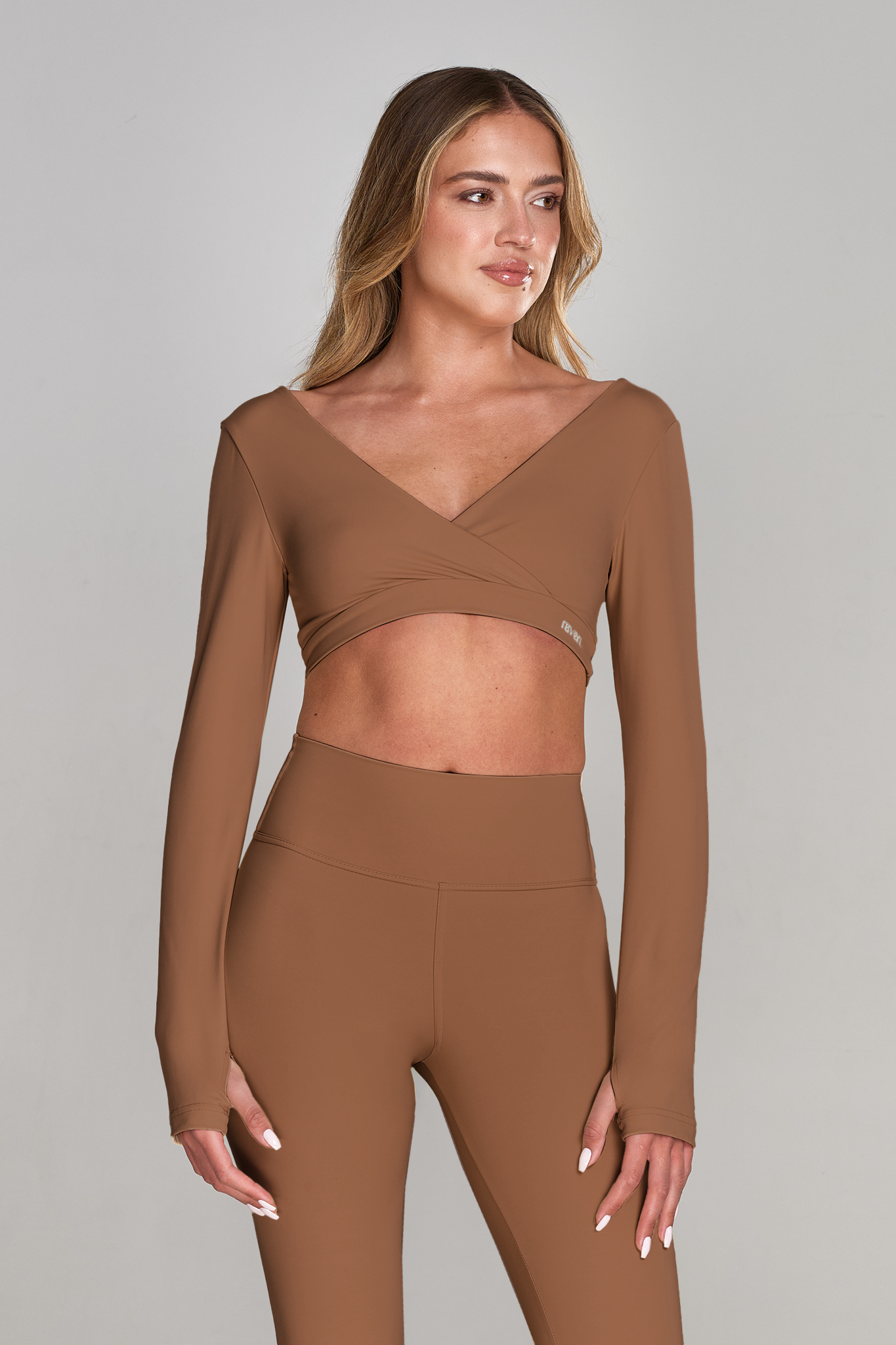 חולצת מעטפת YALUUP.PRO אקטיב - BRONZER BROWN