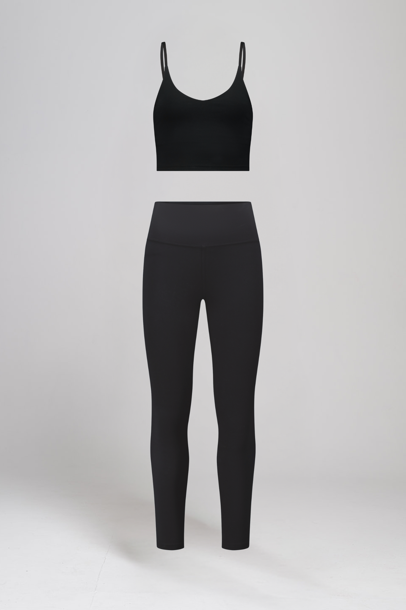 טופ SOFTLEX קרופ + טייץ SOFTLEX ארוך גבוה - BLACK